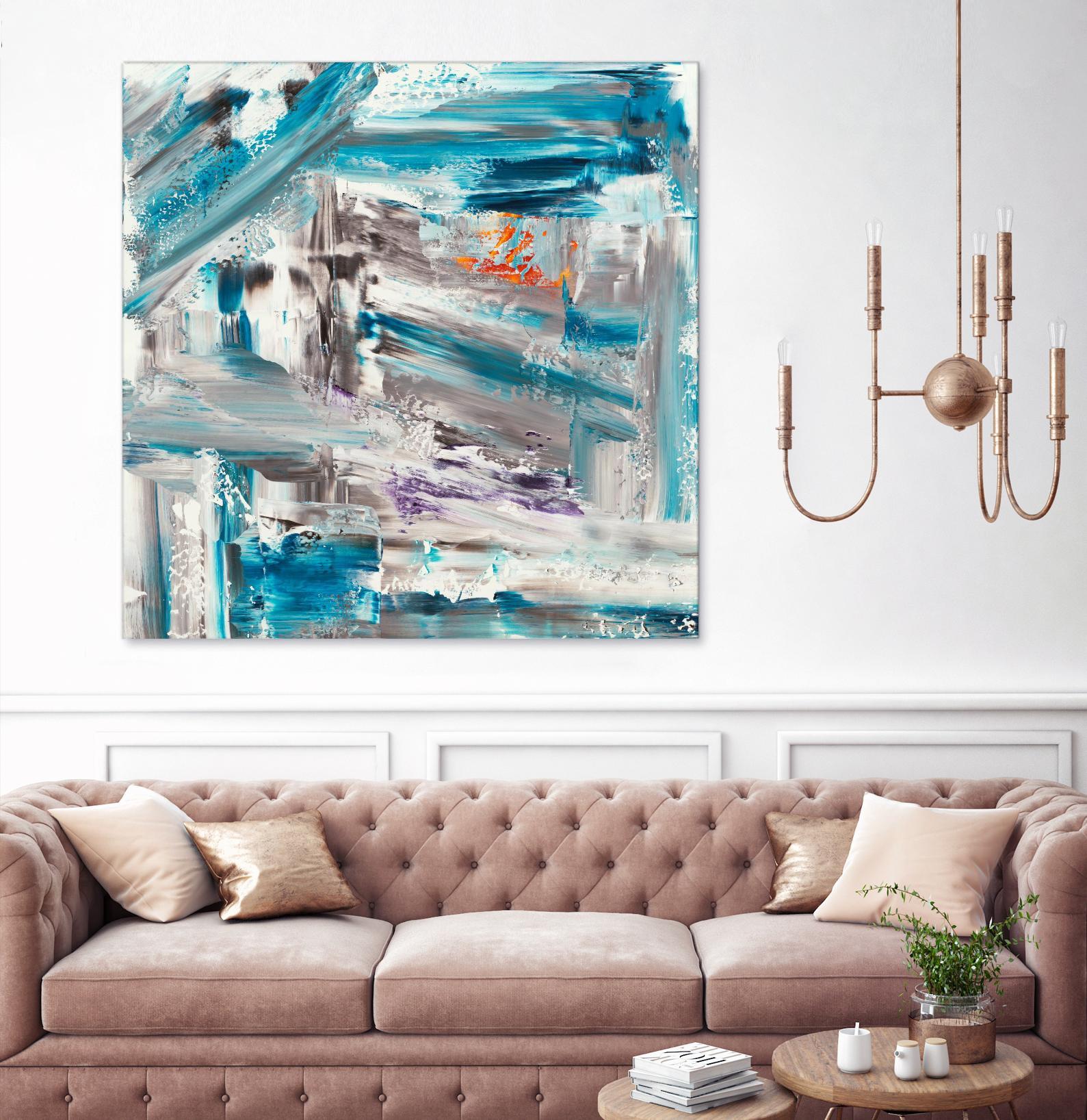 UNTIL THE VERY LAST SECOND by JEFF IORILLO on GIANT ART - blue abstract abstract