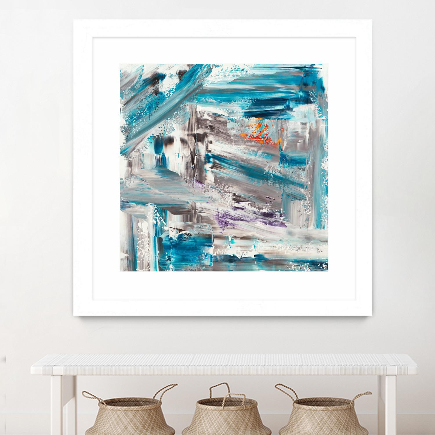 UNTIL THE VERY LAST SECOND by JEFF IORILLO on GIANT ART - blue abstract abstract