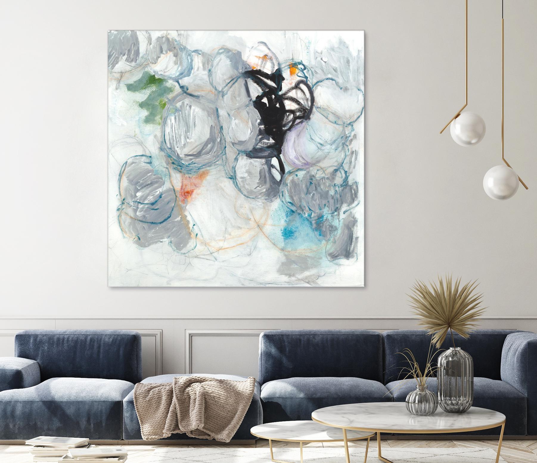 TUMBLE MOMENTUM by JEFF IORILLO on GIANT ART - blue abstract abstract