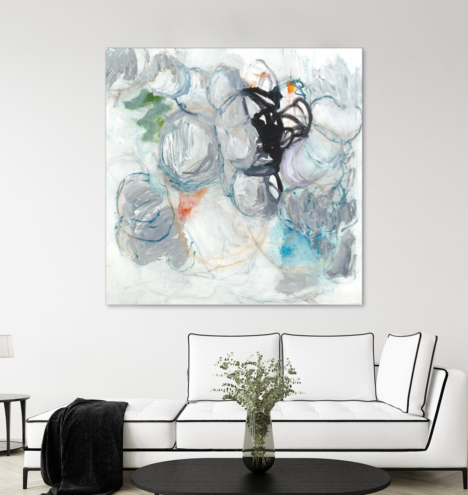 TUMBLE MOMENTUM by JEFF IORILLO on GIANT ART - blue abstract abstract