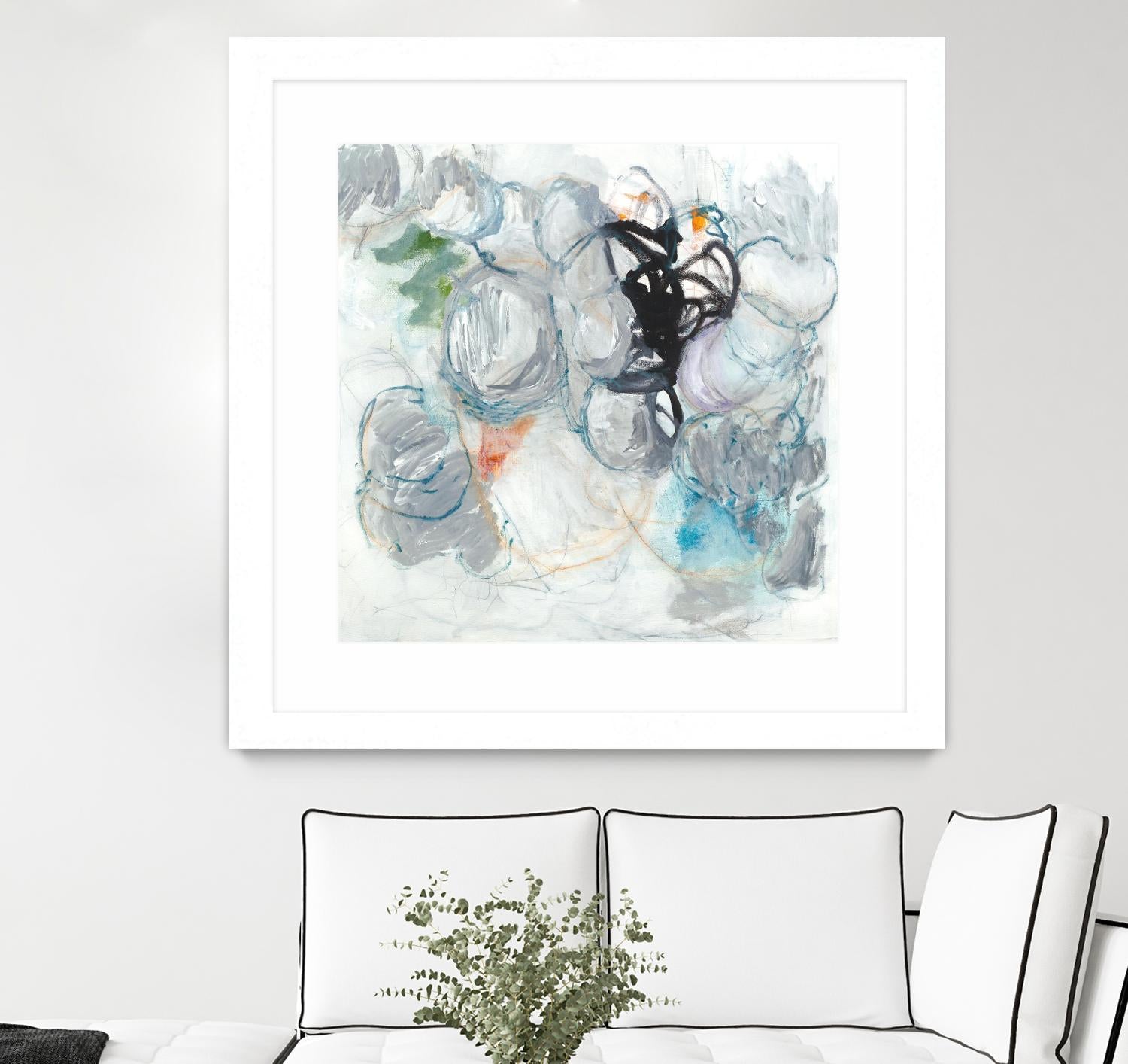 TUMBLE MOMENTUM by JEFF IORILLO on GIANT ART - blue abstract abstract