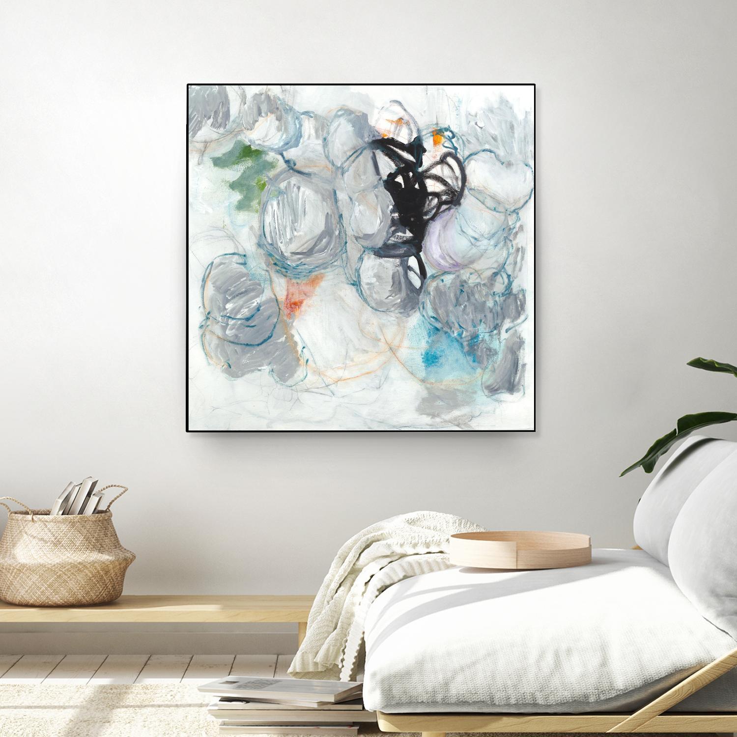 TUMBLE MOMENTUM by JEFF IORILLO on GIANT ART - blue abstract abstract