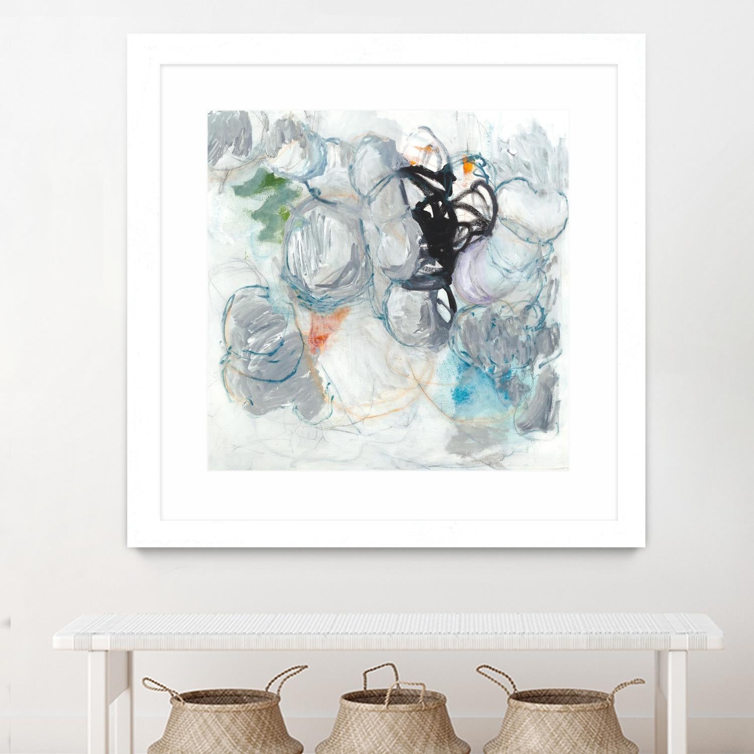 TUMBLE MOMENTUM by JEFF IORILLO on GIANT ART - blue abstract abstract