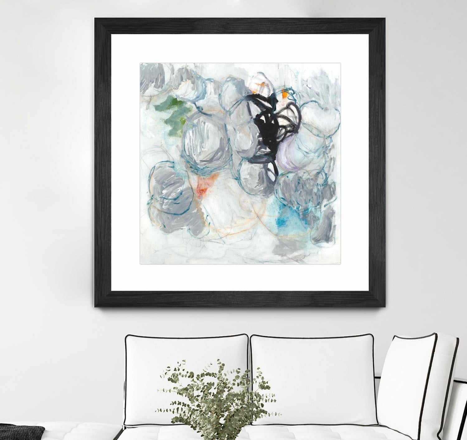 TUMBLE MOMENTUM by JEFF IORILLO on GIANT ART - blue abstract abstract