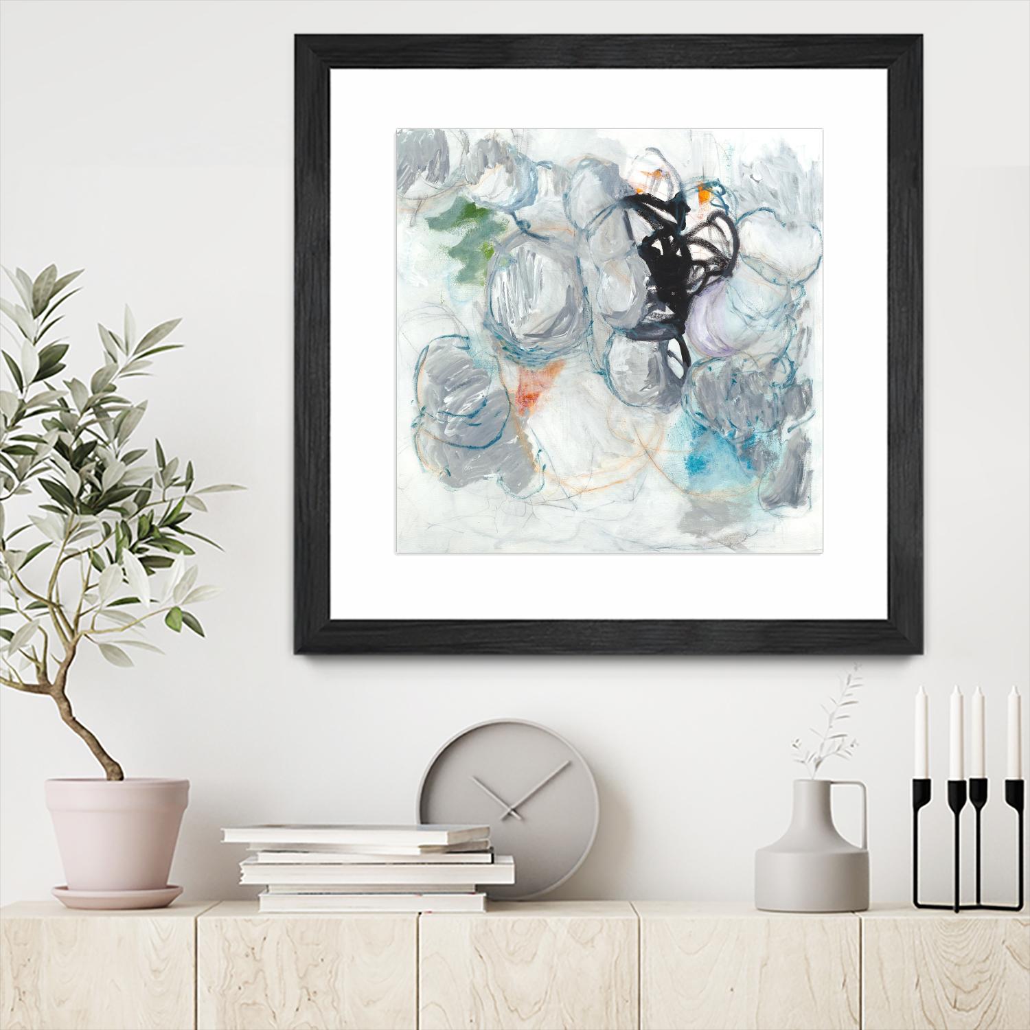 TUMBLE MOMENTUM by JEFF IORILLO on GIANT ART - blue abstract abstract