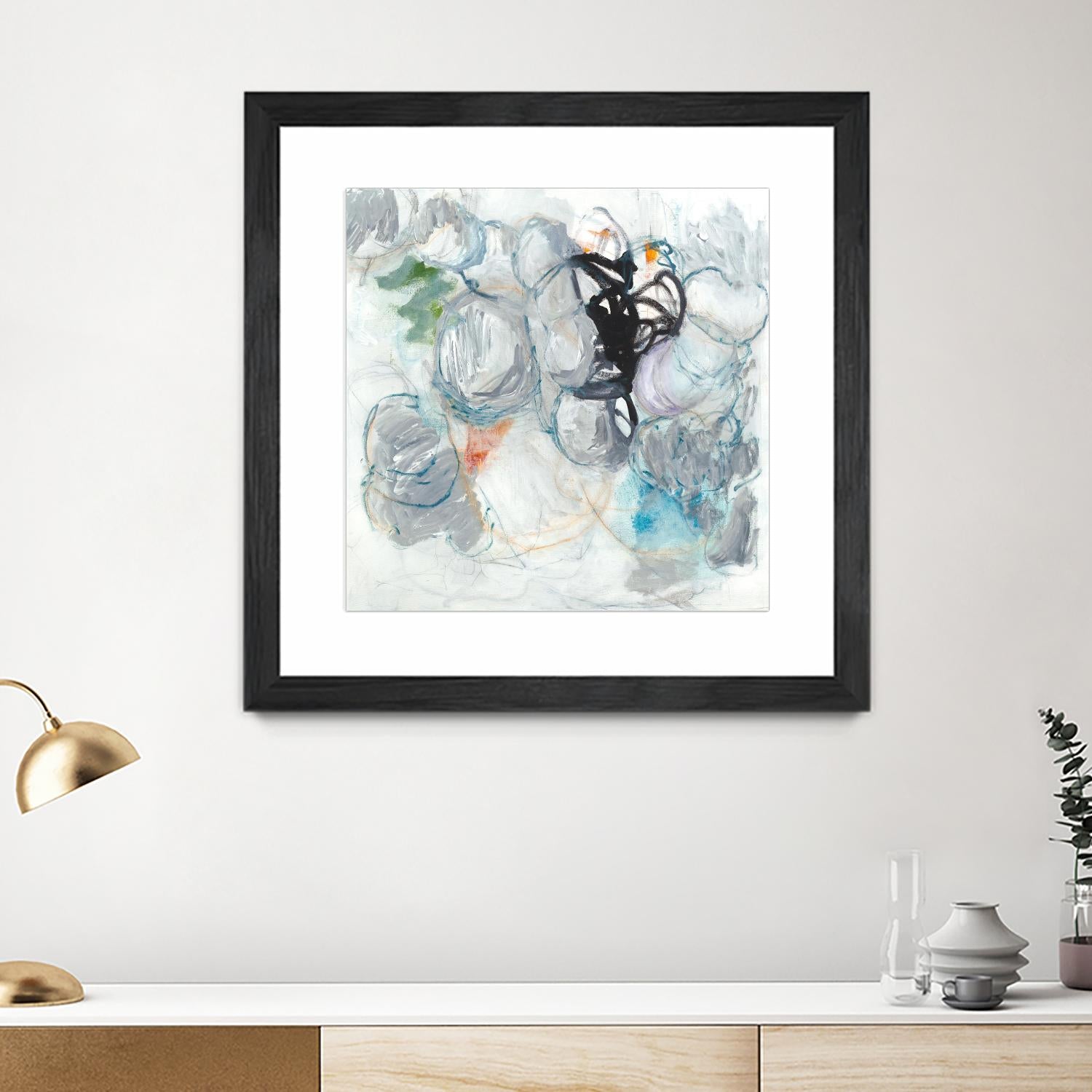 TUMBLE MOMENTUM by JEFF IORILLO on GIANT ART - blue abstract abstract