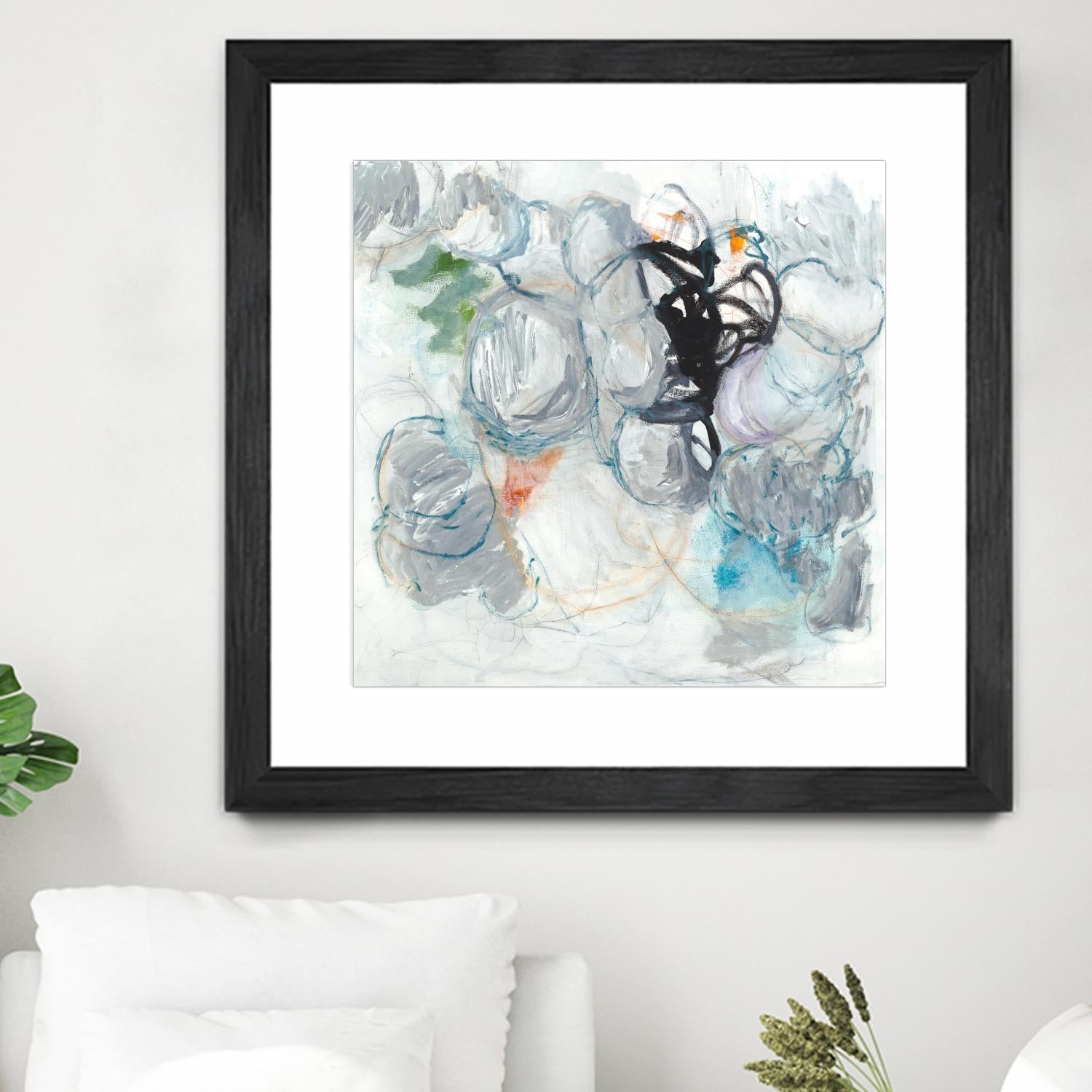 TUMBLE MOMENTUM by JEFF IORILLO on GIANT ART - blue abstract abstract
