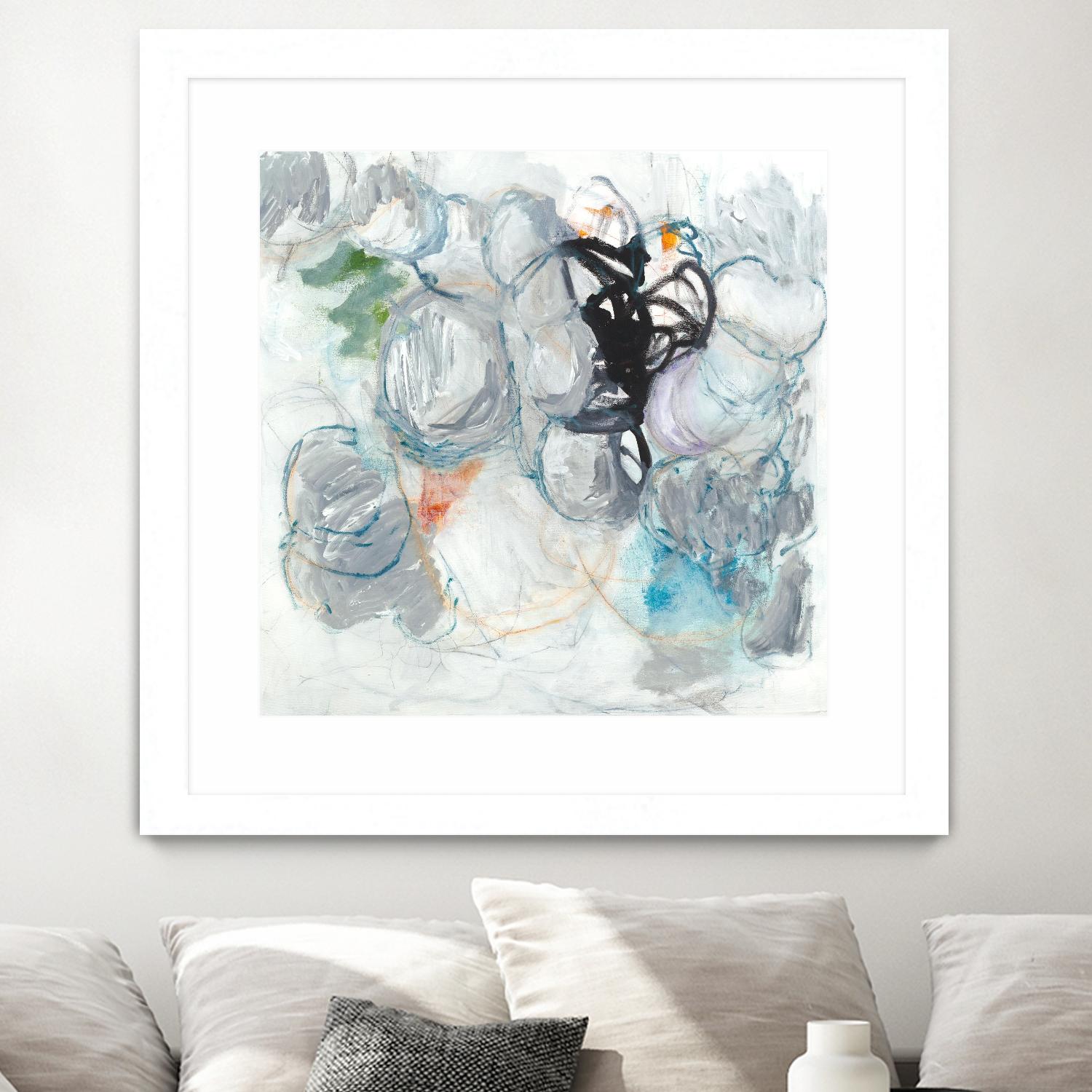 TUMBLE MOMENTUM by JEFF IORILLO on GIANT ART - blue abstract abstract