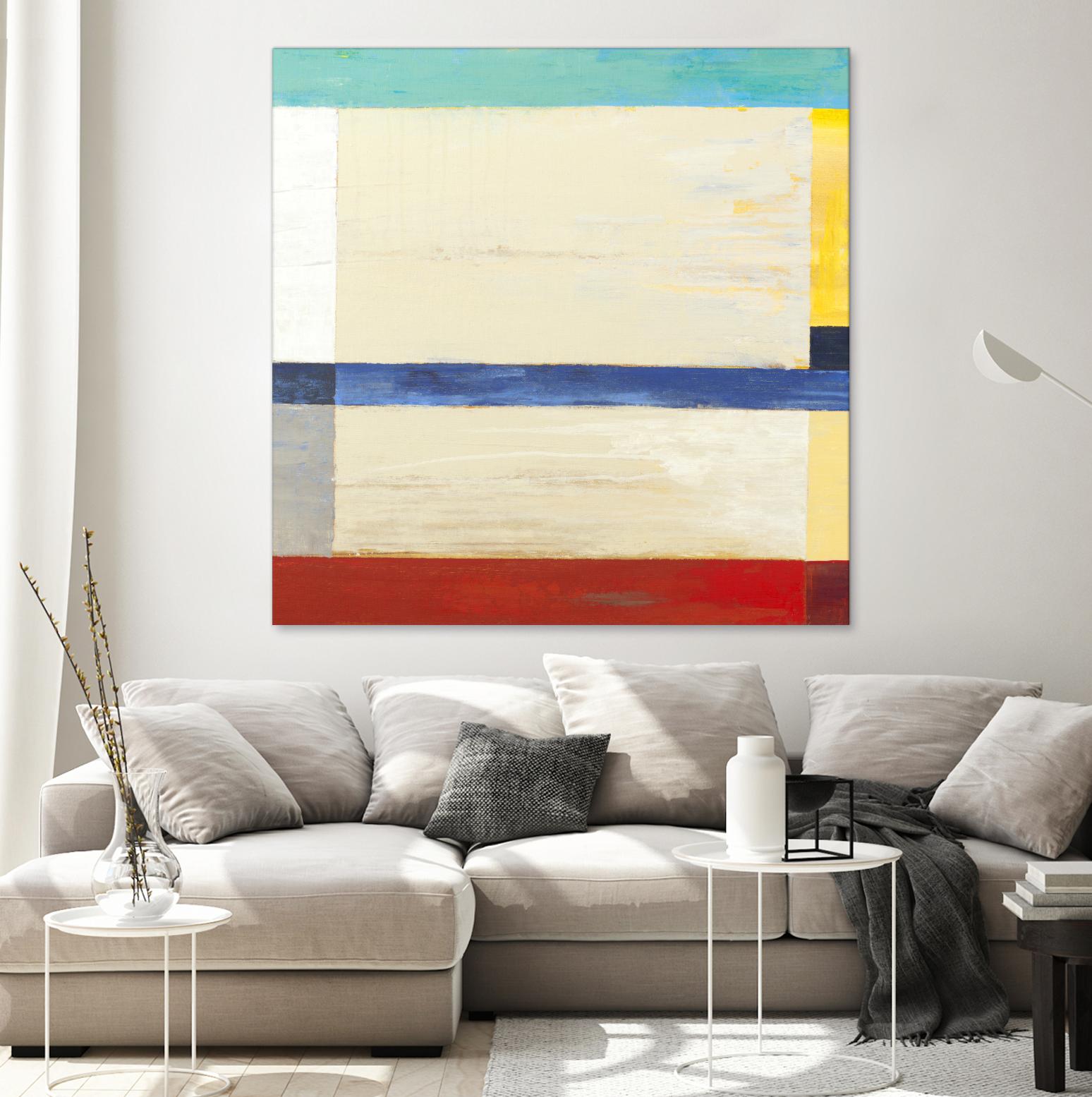 Retro Spectrum I by Liz Jardine on GIANT ART - red abstract
