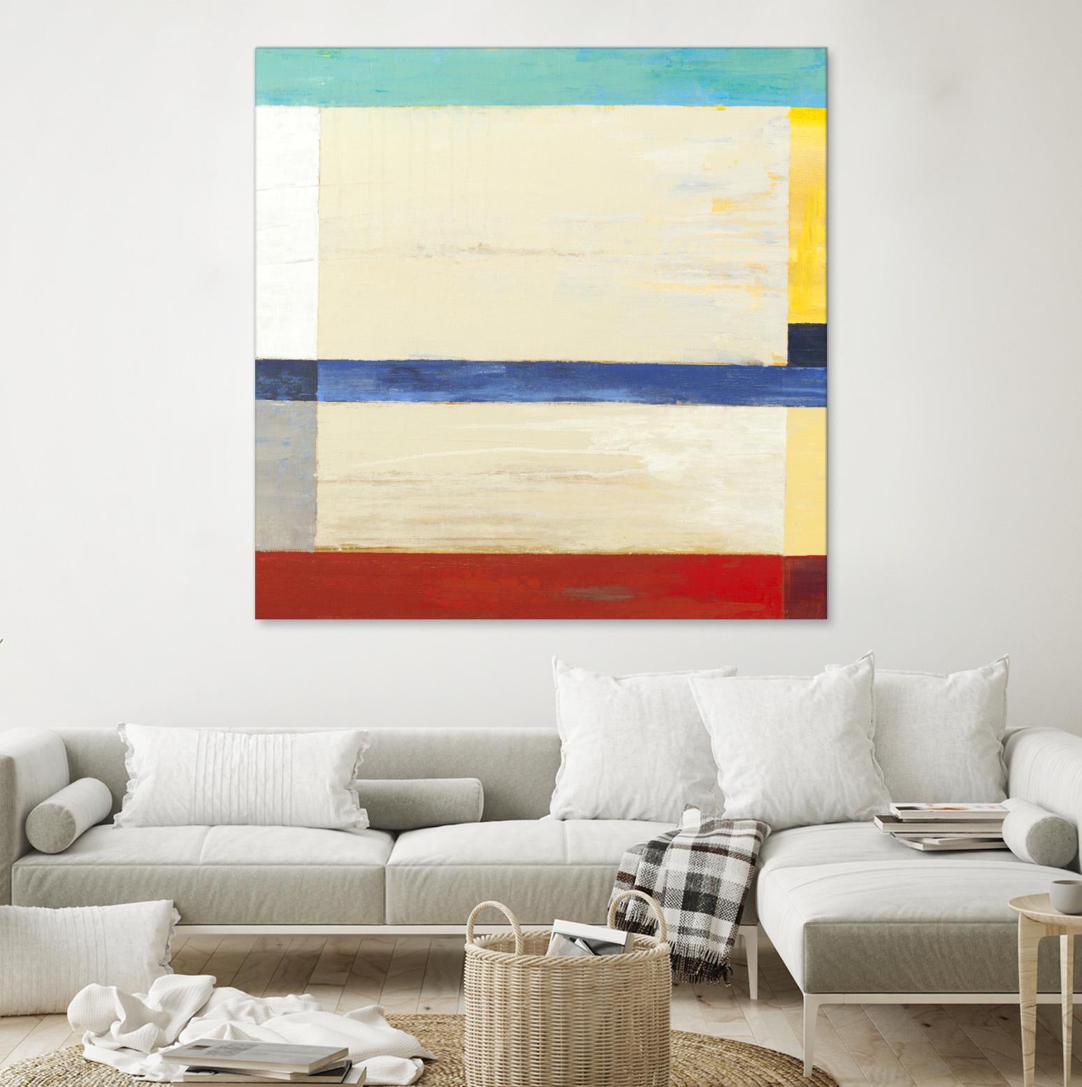 Retro Spectrum I by Liz Jardine on GIANT ART - red abstract