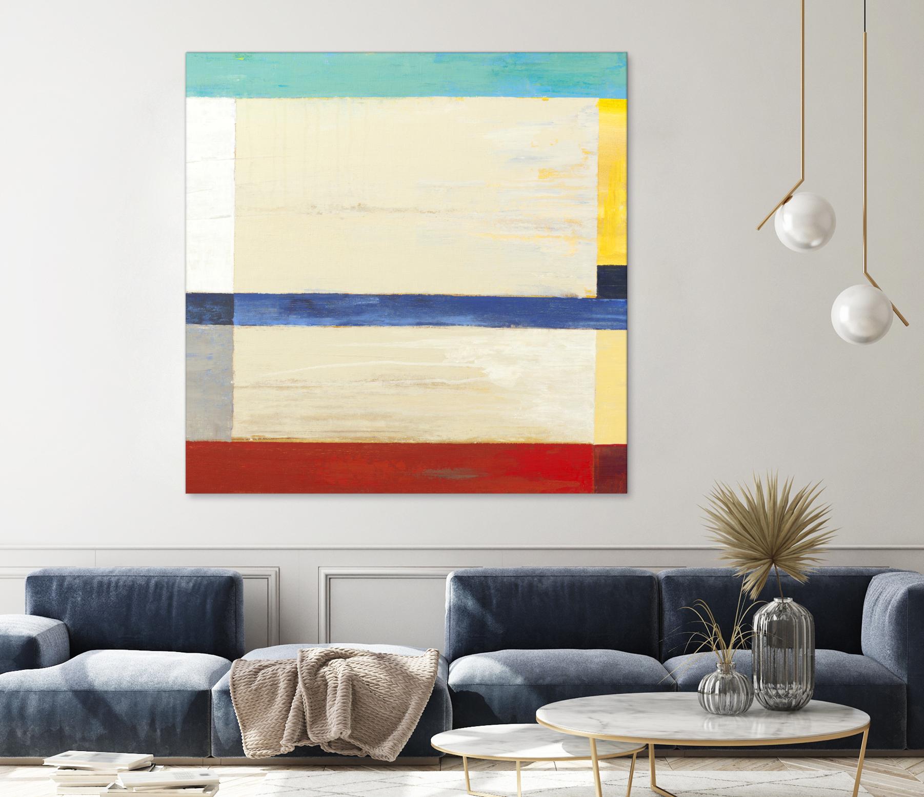 Retro Spectrum I by Liz Jardine on GIANT ART - red abstract