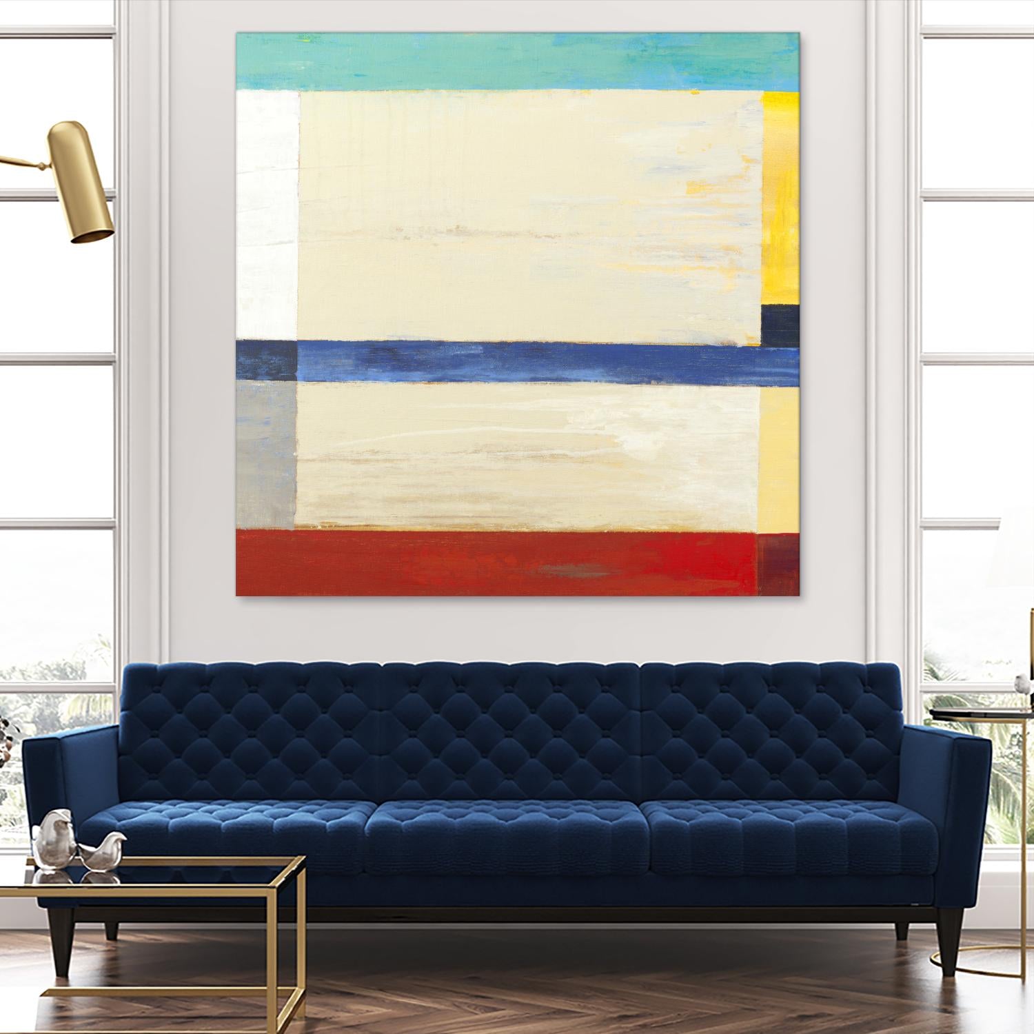 Retro Spectrum I by Liz Jardine on GIANT ART - red abstract