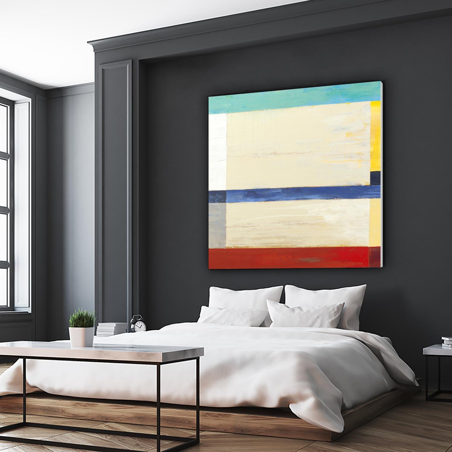 Retro Spectrum I by Liz Jardine on GIANT ART - red abstract