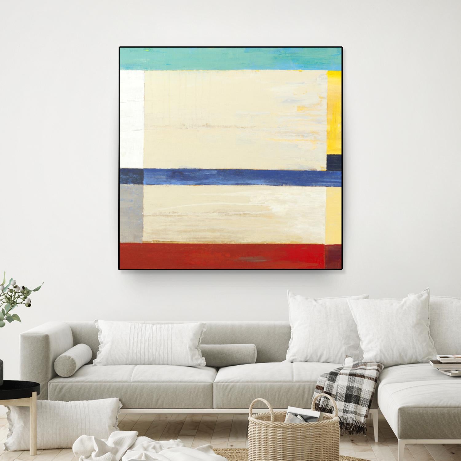 Retro Spectrum I by Liz Jardine on GIANT ART - red abstract