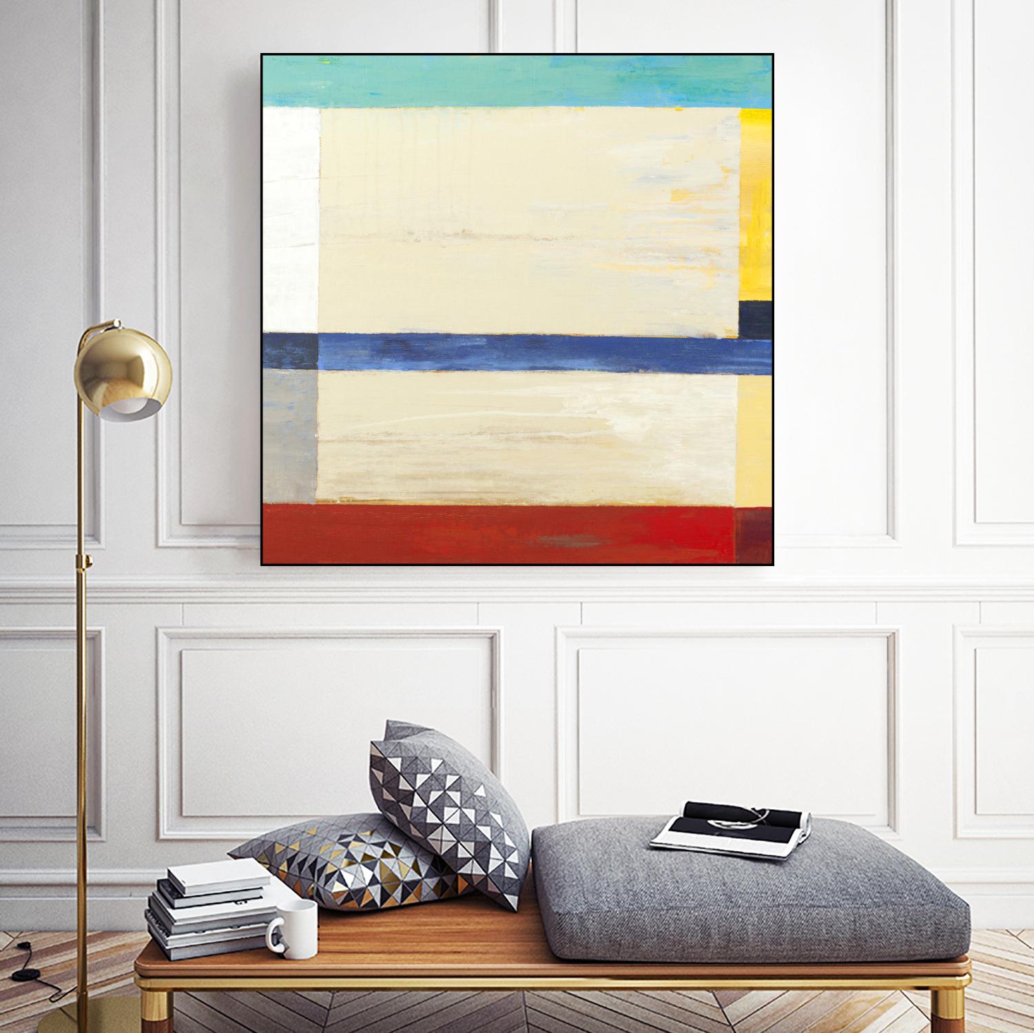 Retro Spectrum I by Liz Jardine on GIANT ART - red abstract