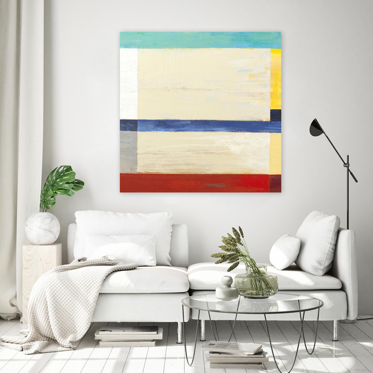 Retro Spectrum I by Liz Jardine on GIANT ART - red abstract