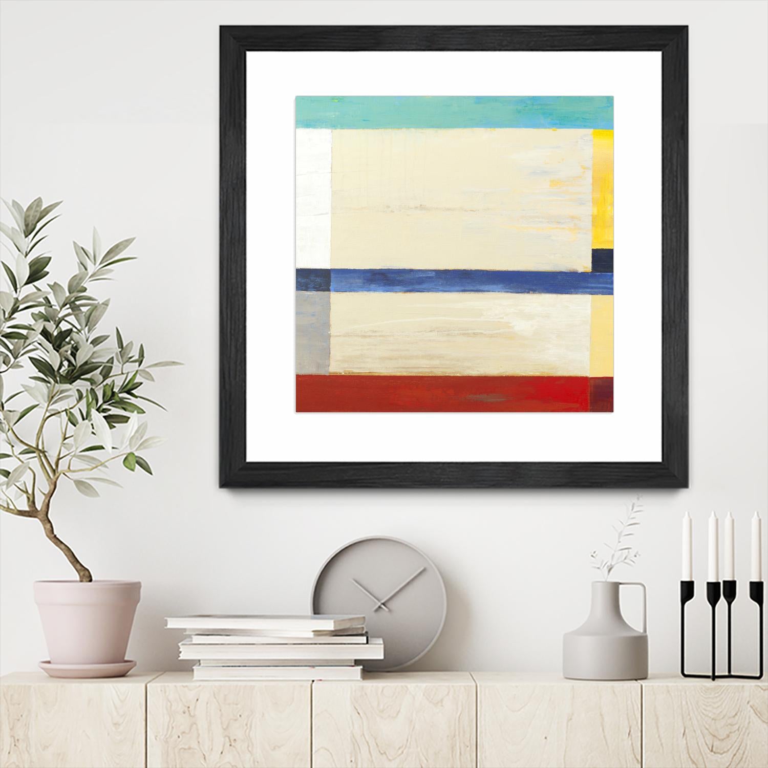 Retro Spectrum I by Liz Jardine on GIANT ART - red abstract