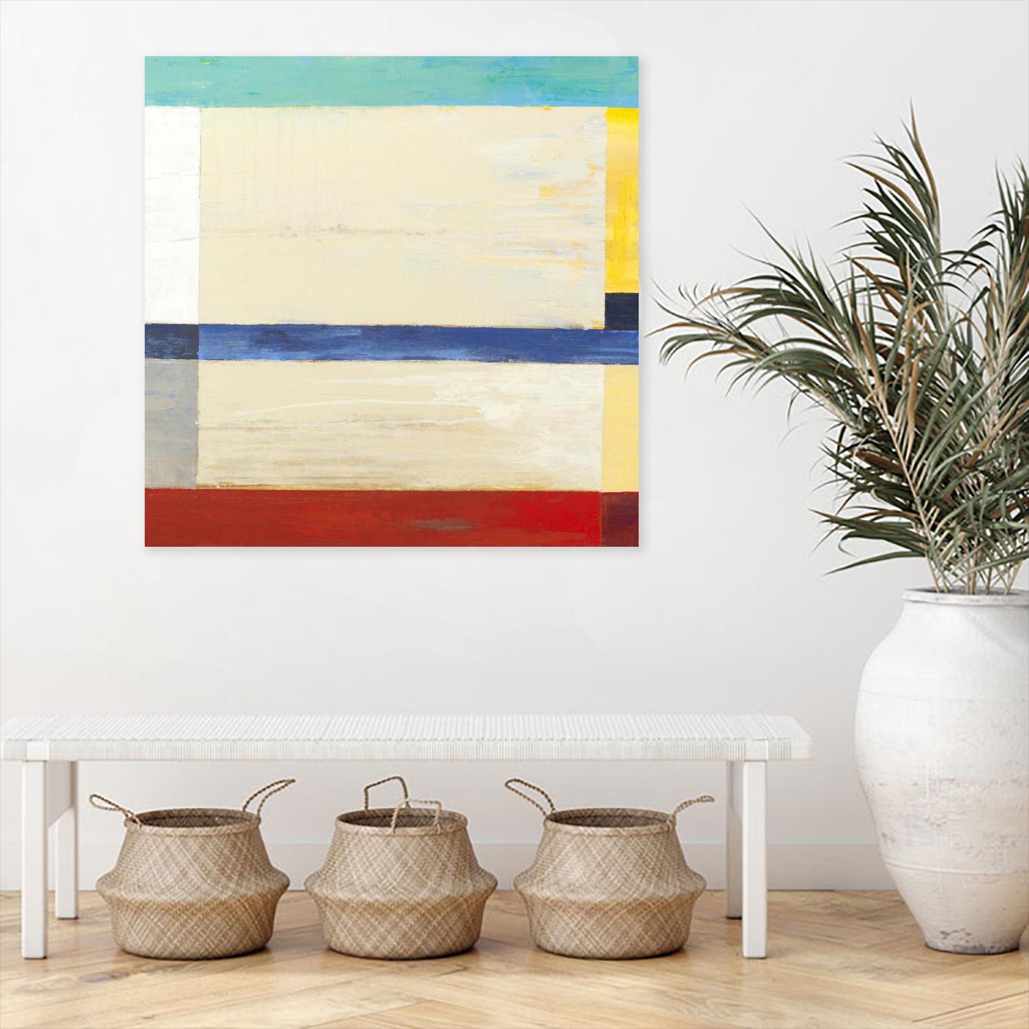 Retro Spectrum I by Liz Jardine on GIANT ART - red abstract