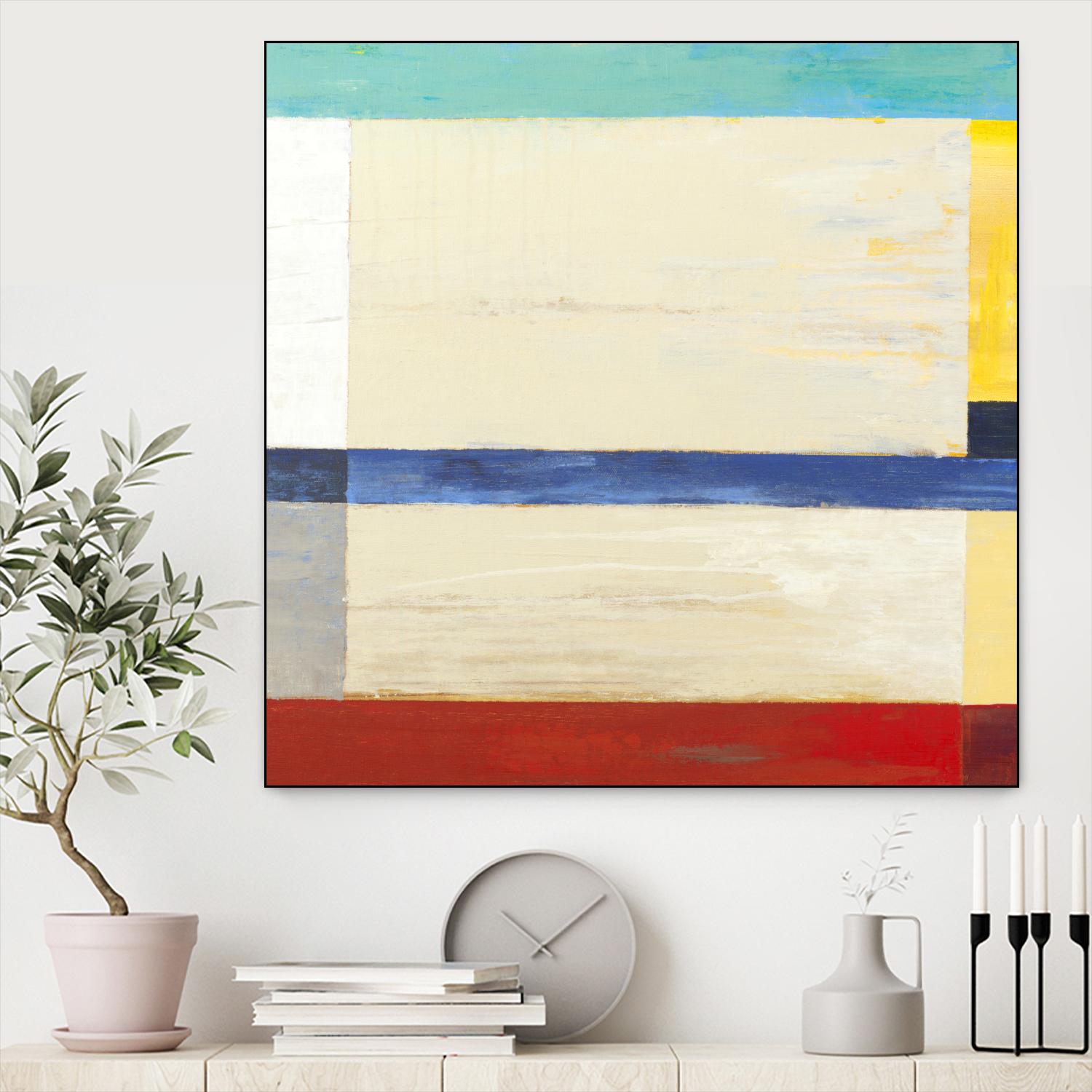 Retro Spectrum I by Liz Jardine on GIANT ART - red abstract