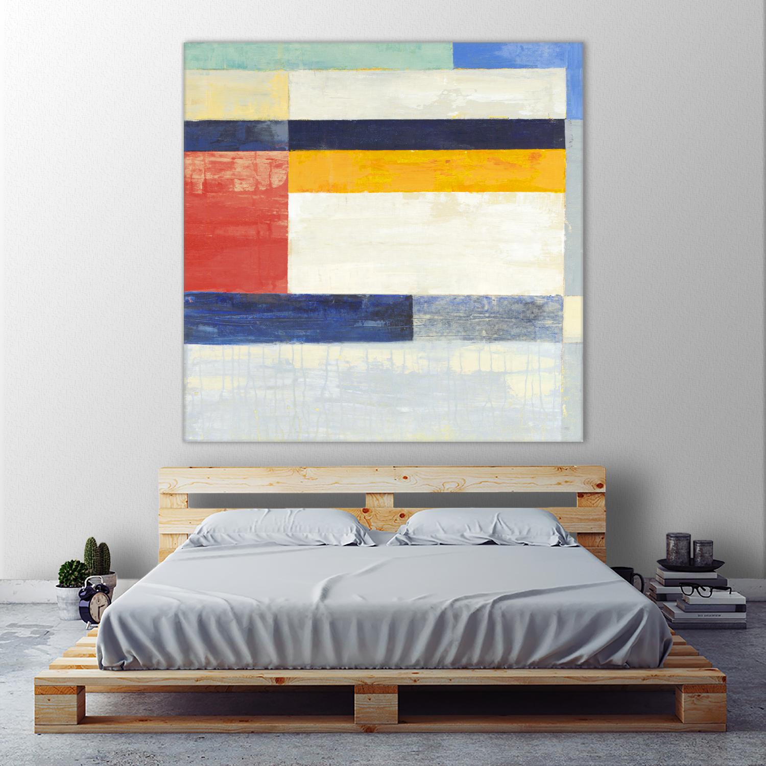 Retro Spectrum II by Liz Jardine on GIANT ART - white abstract