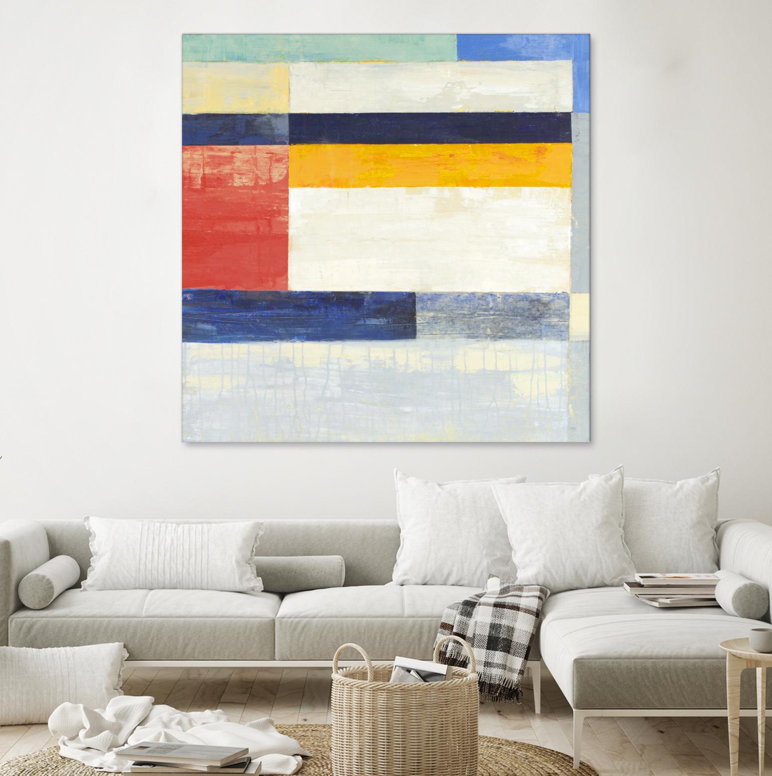 Retro Spectrum II by Liz Jardine on GIANT ART - white abstract