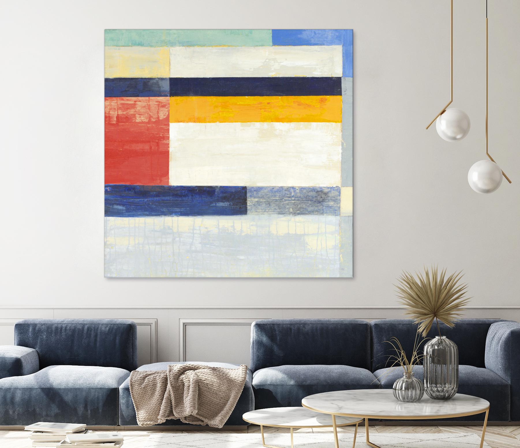 Retro Spectrum II by Liz Jardine on GIANT ART - white abstract