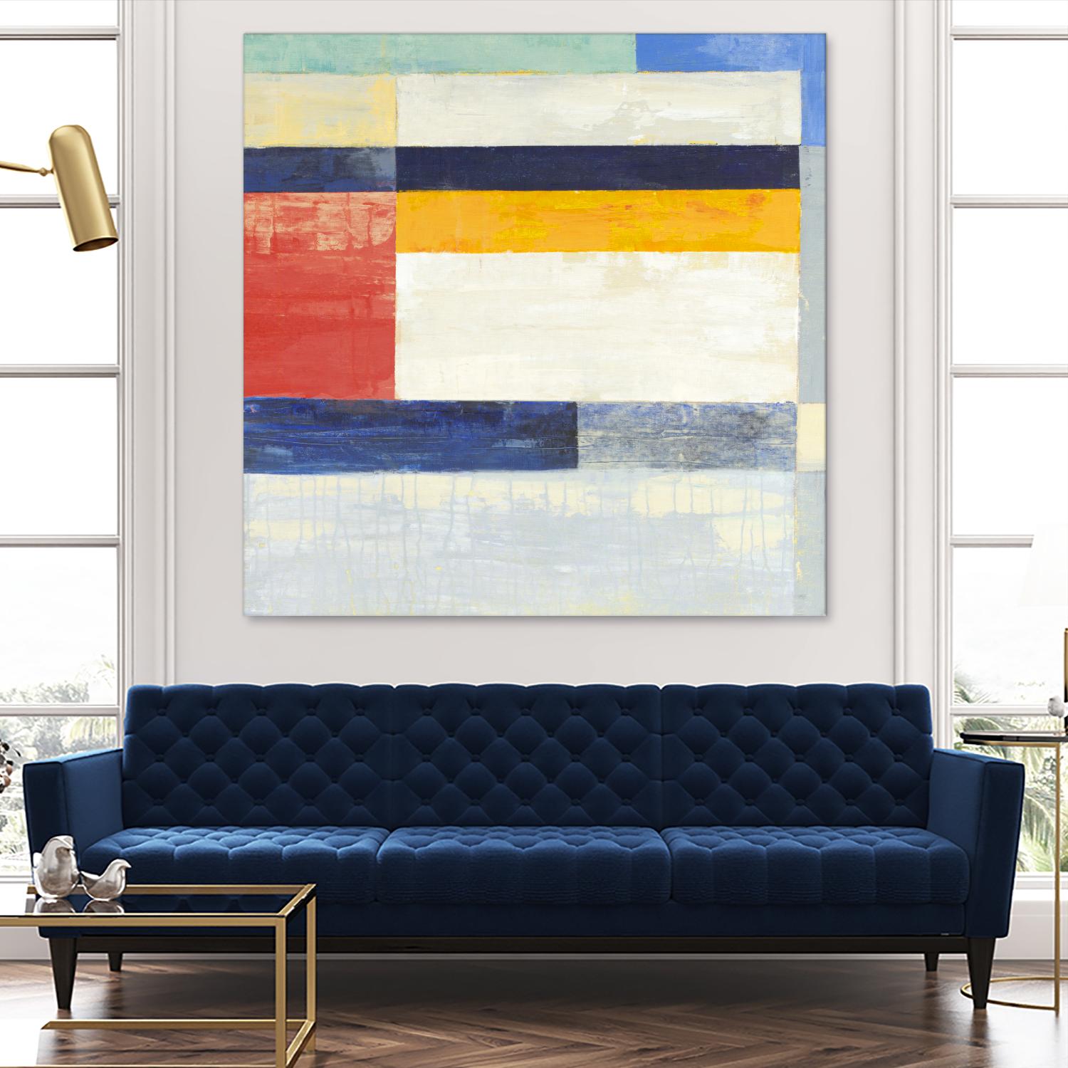 Retro Spectrum II by Liz Jardine on GIANT ART - white abstract