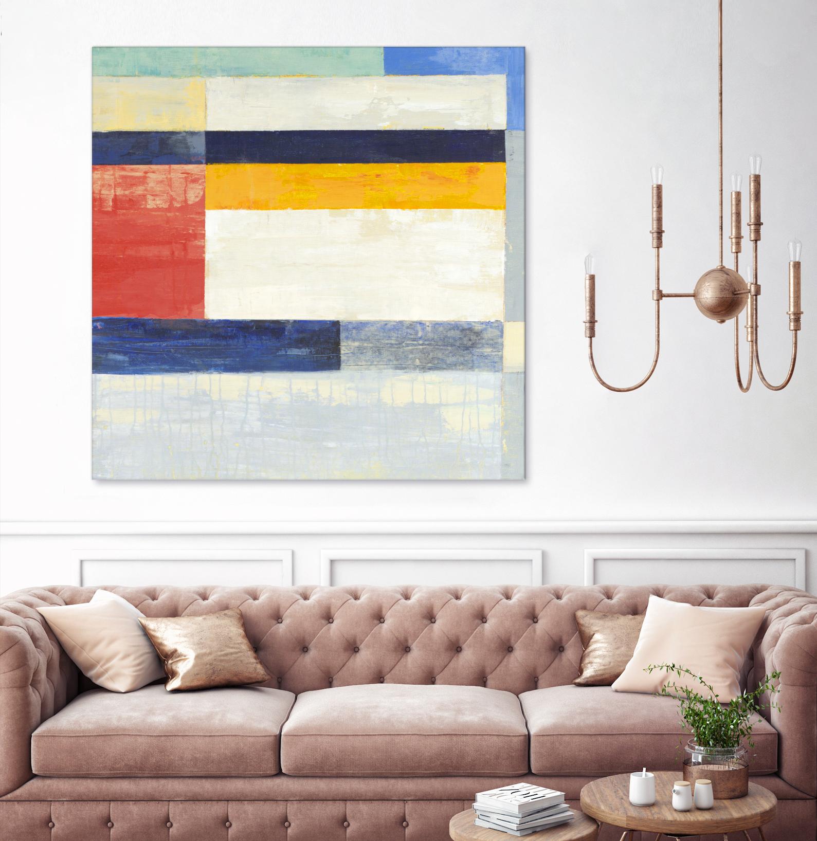 Retro Spectrum II by Liz Jardine on GIANT ART - white abstract