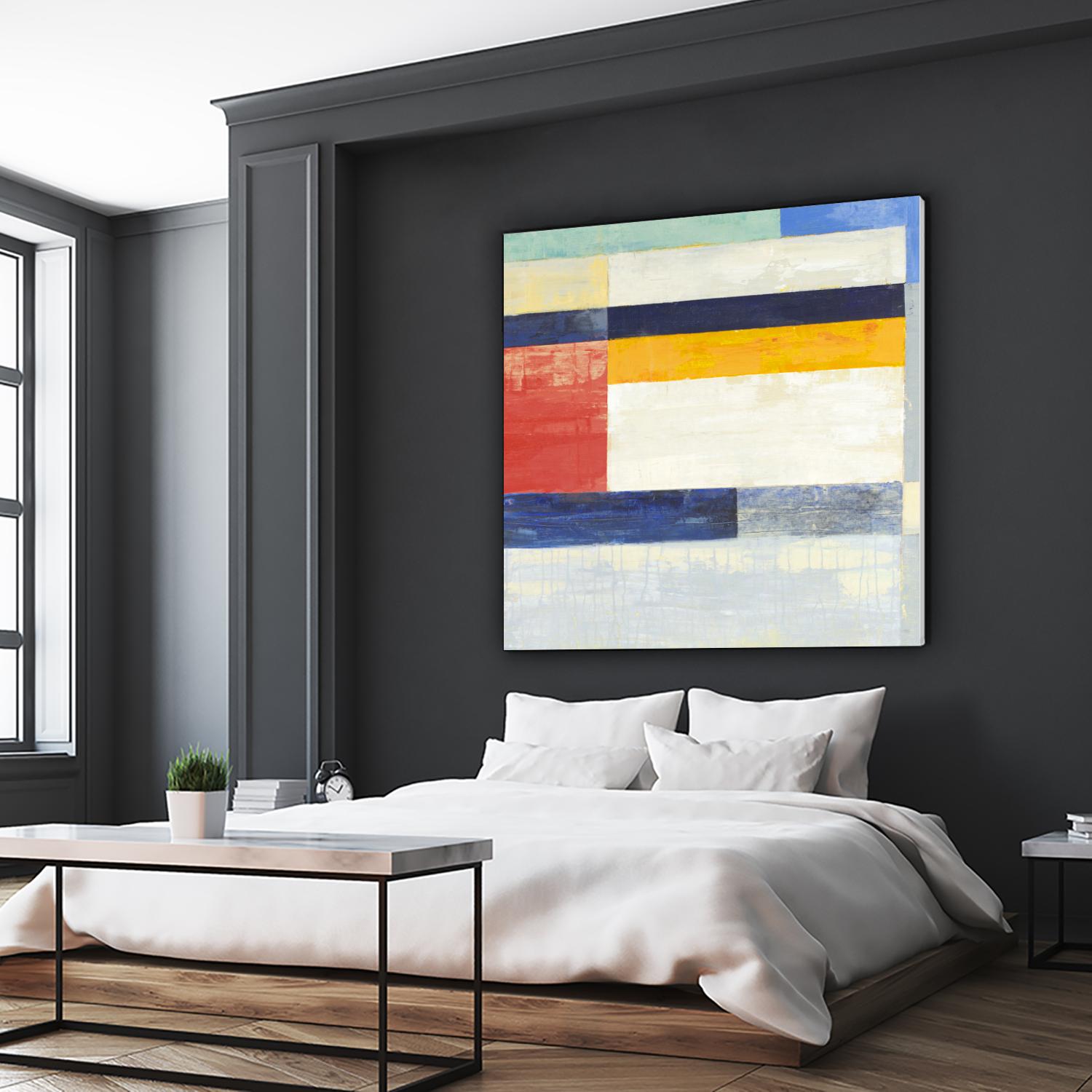 Retro Spectrum II by Liz Jardine on GIANT ART - white abstract