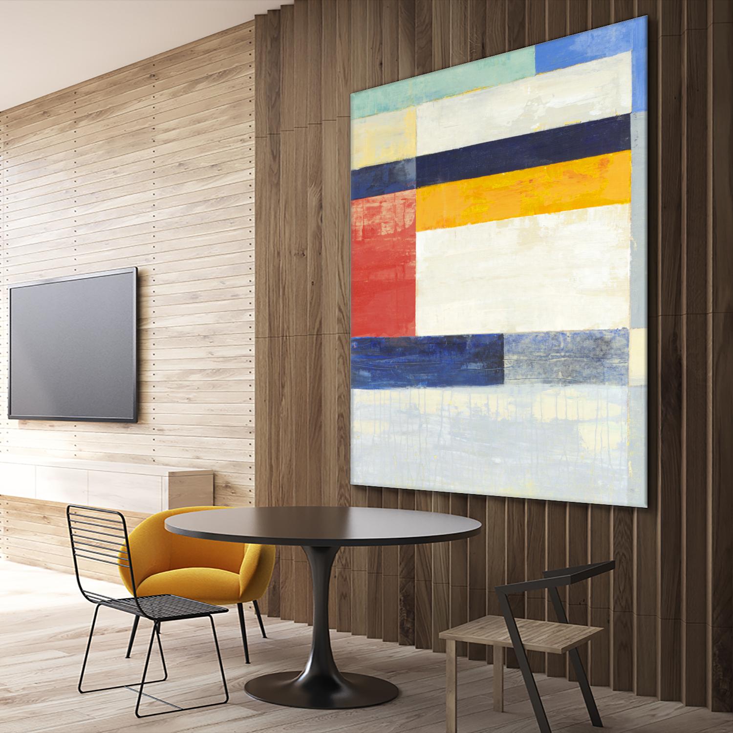 Retro Spectrum II by Liz Jardine on GIANT ART - white abstract