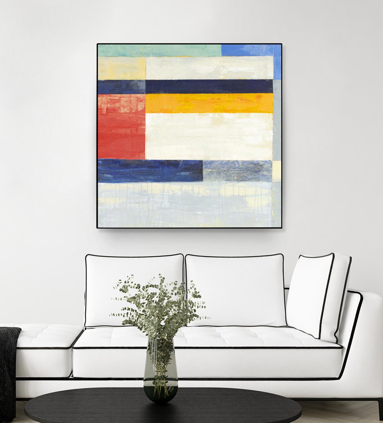 Retro Spectrum II by Liz Jardine on GIANT ART - white abstract
