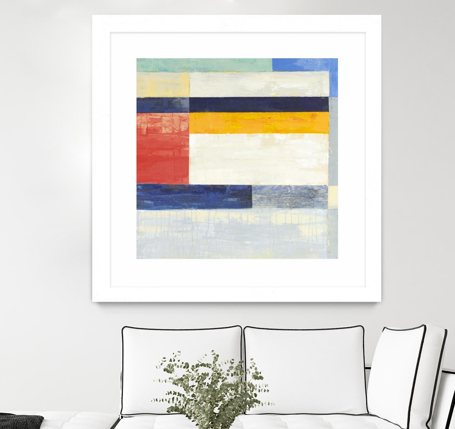 Retro Spectrum II by Liz Jardine on GIANT ART - white abstract