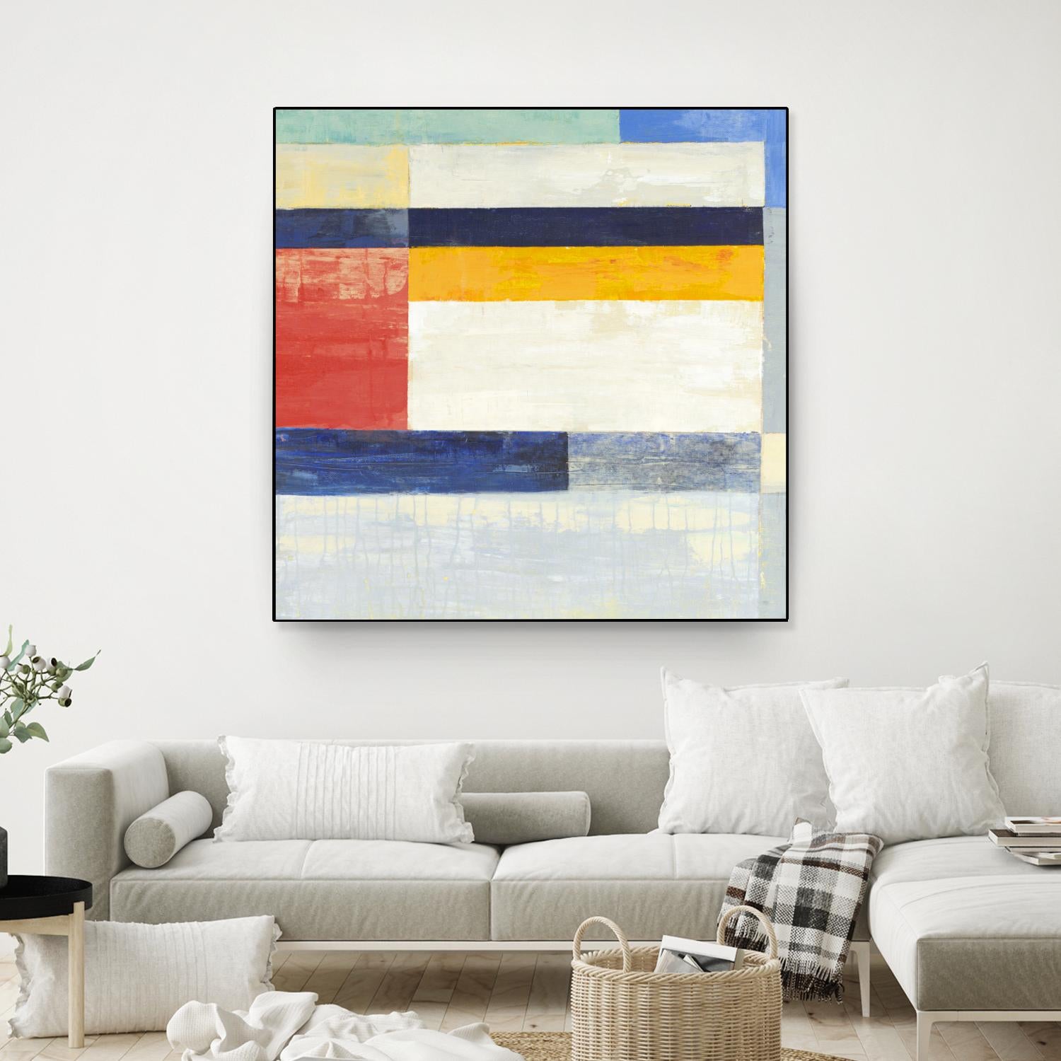 Retro Spectrum II by Liz Jardine on GIANT ART - white abstract