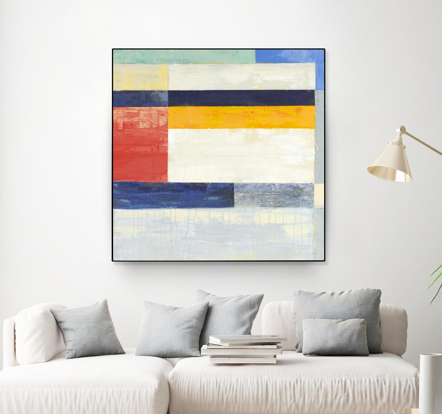 Retro Spectrum II by Liz Jardine on GIANT ART - white abstract