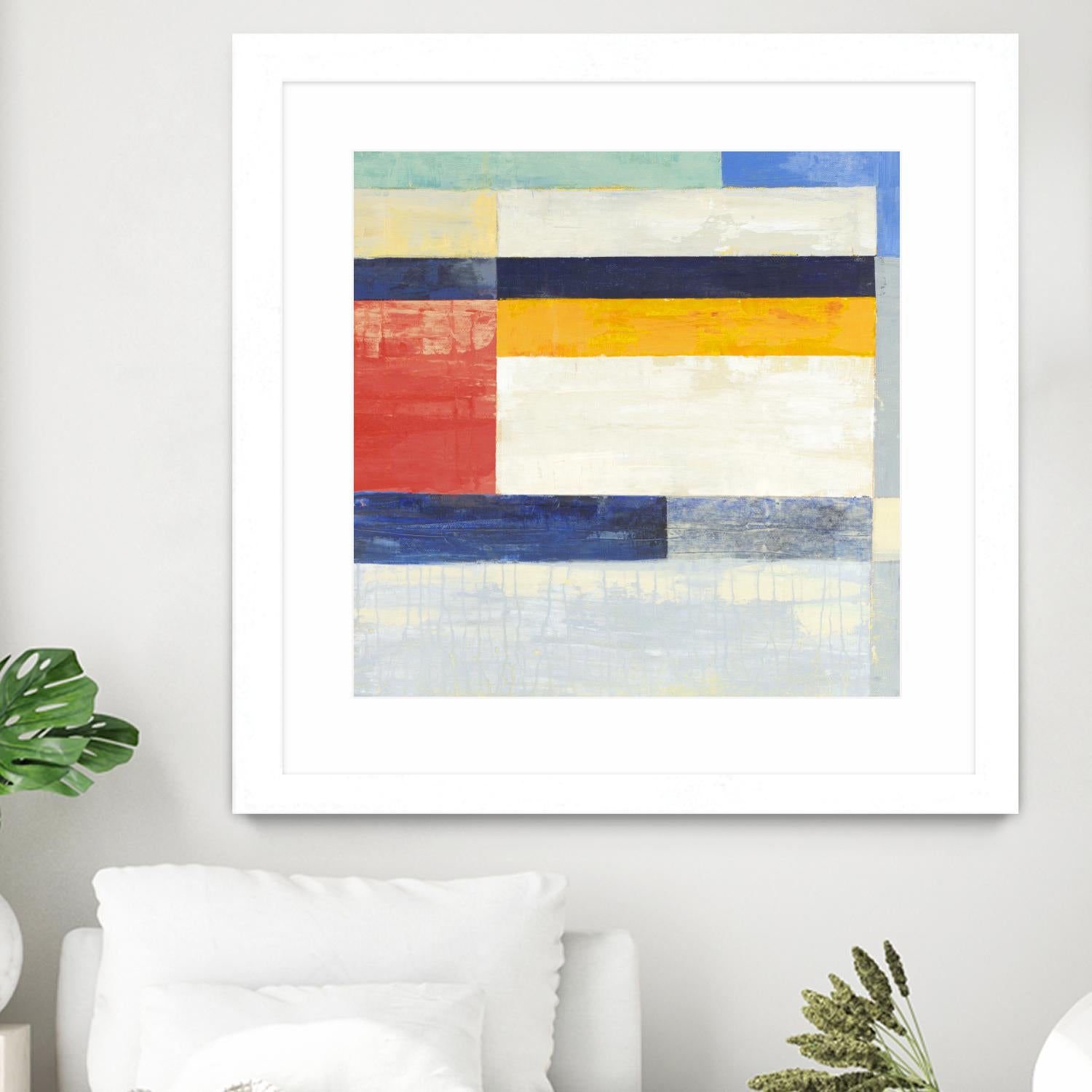 Retro Spectrum II by Liz Jardine on GIANT ART - white abstract