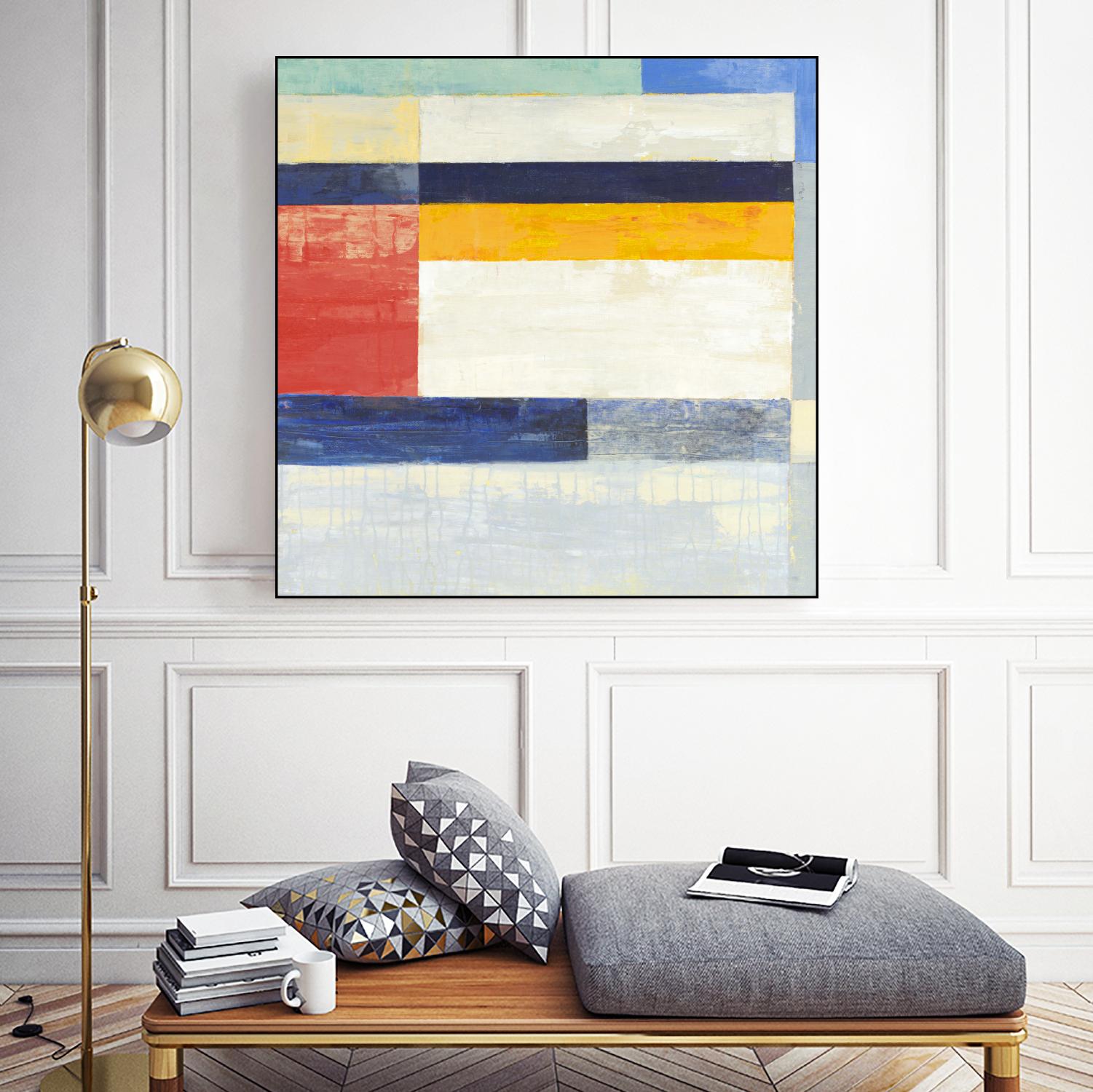 Retro Spectrum II by Liz Jardine on GIANT ART - white abstract