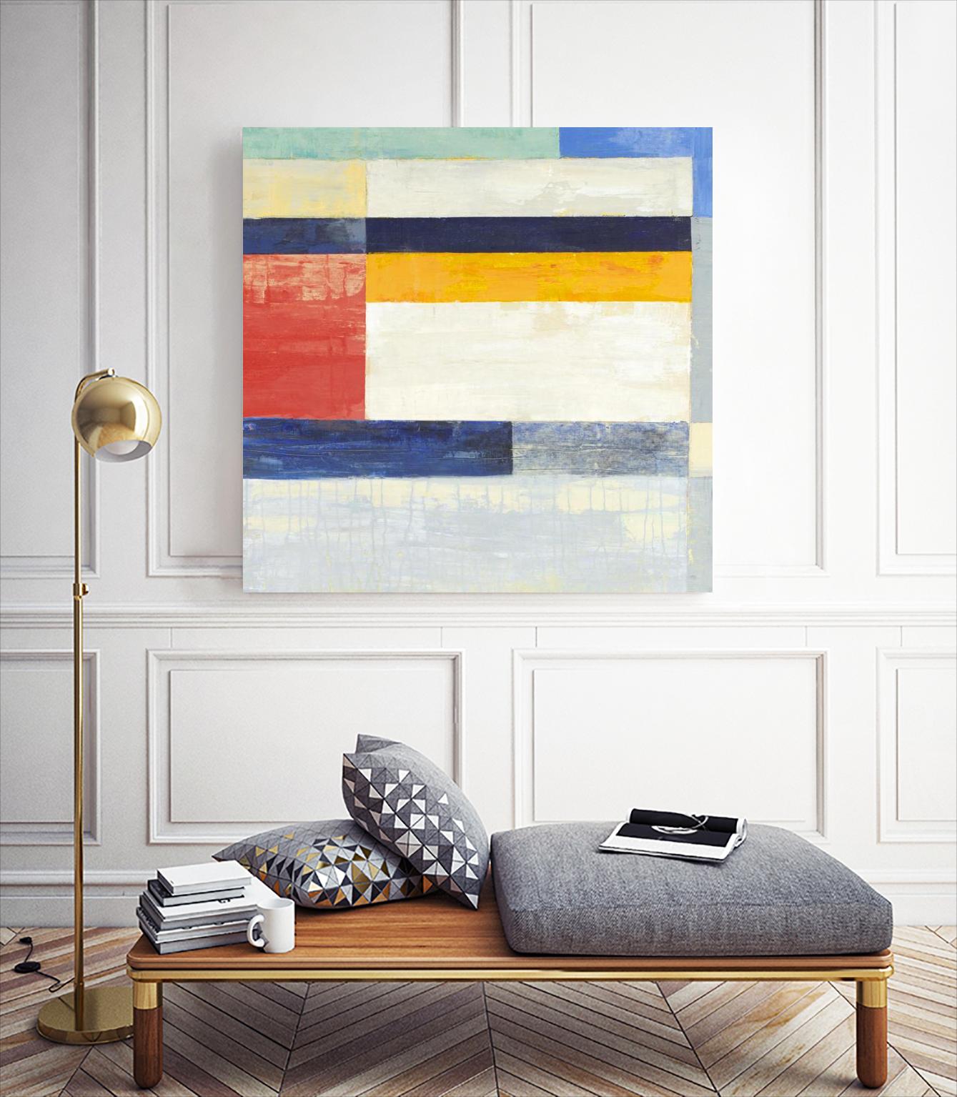 Retro Spectrum II by Liz Jardine on GIANT ART - white abstract