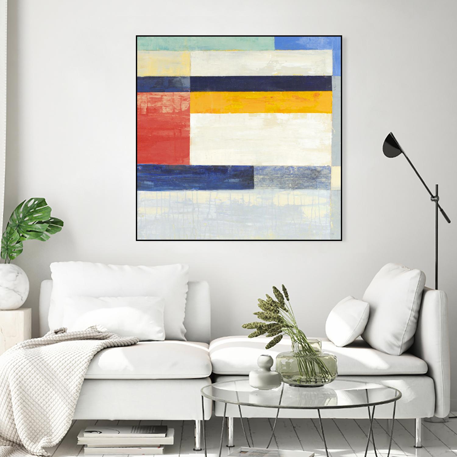 Retro Spectrum II by Liz Jardine on GIANT ART - white abstract