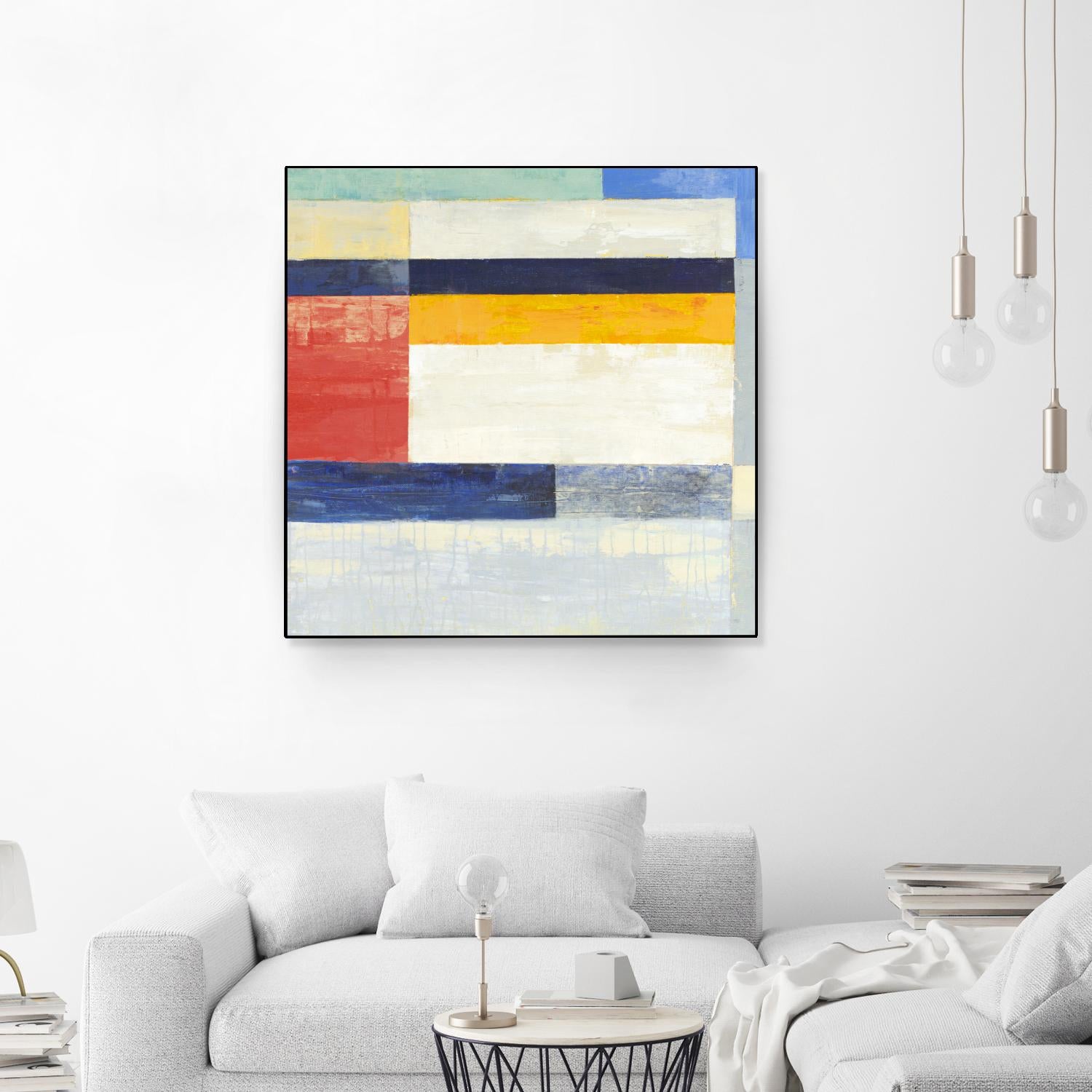 Retro Spectrum II by Liz Jardine on GIANT ART - white abstract