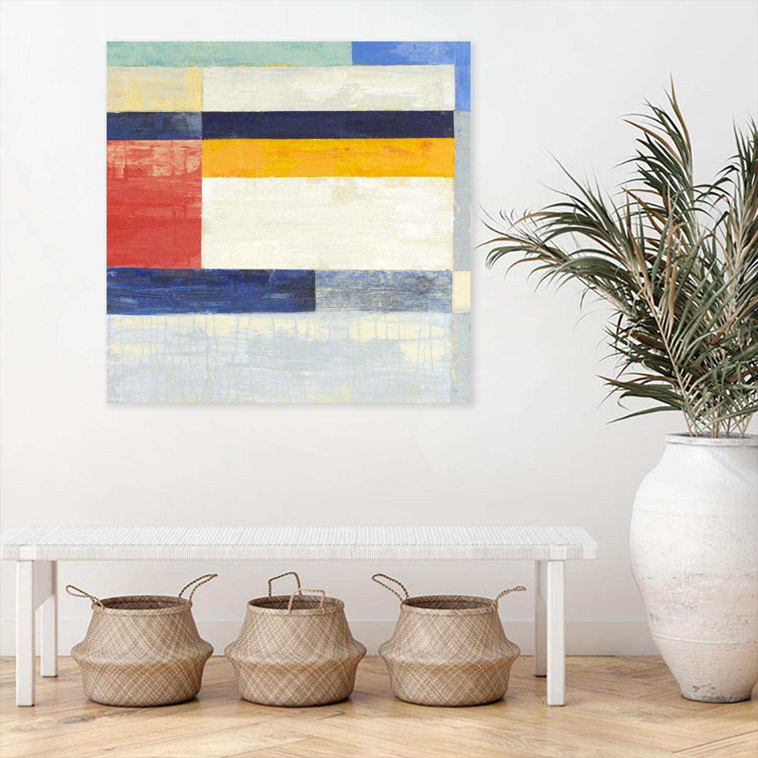 Retro Spectrum II by Liz Jardine on GIANT ART - white abstract