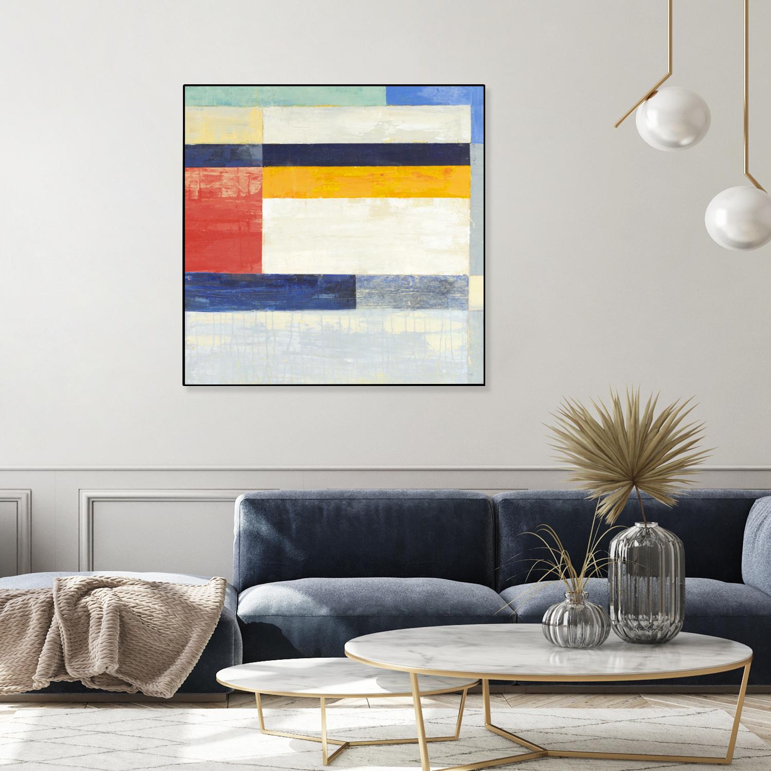 Retro Spectrum II by Liz Jardine on GIANT ART - white abstract