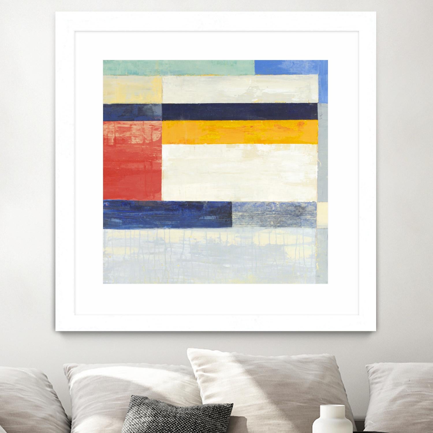 Retro Spectrum II by Liz Jardine on GIANT ART - white abstract