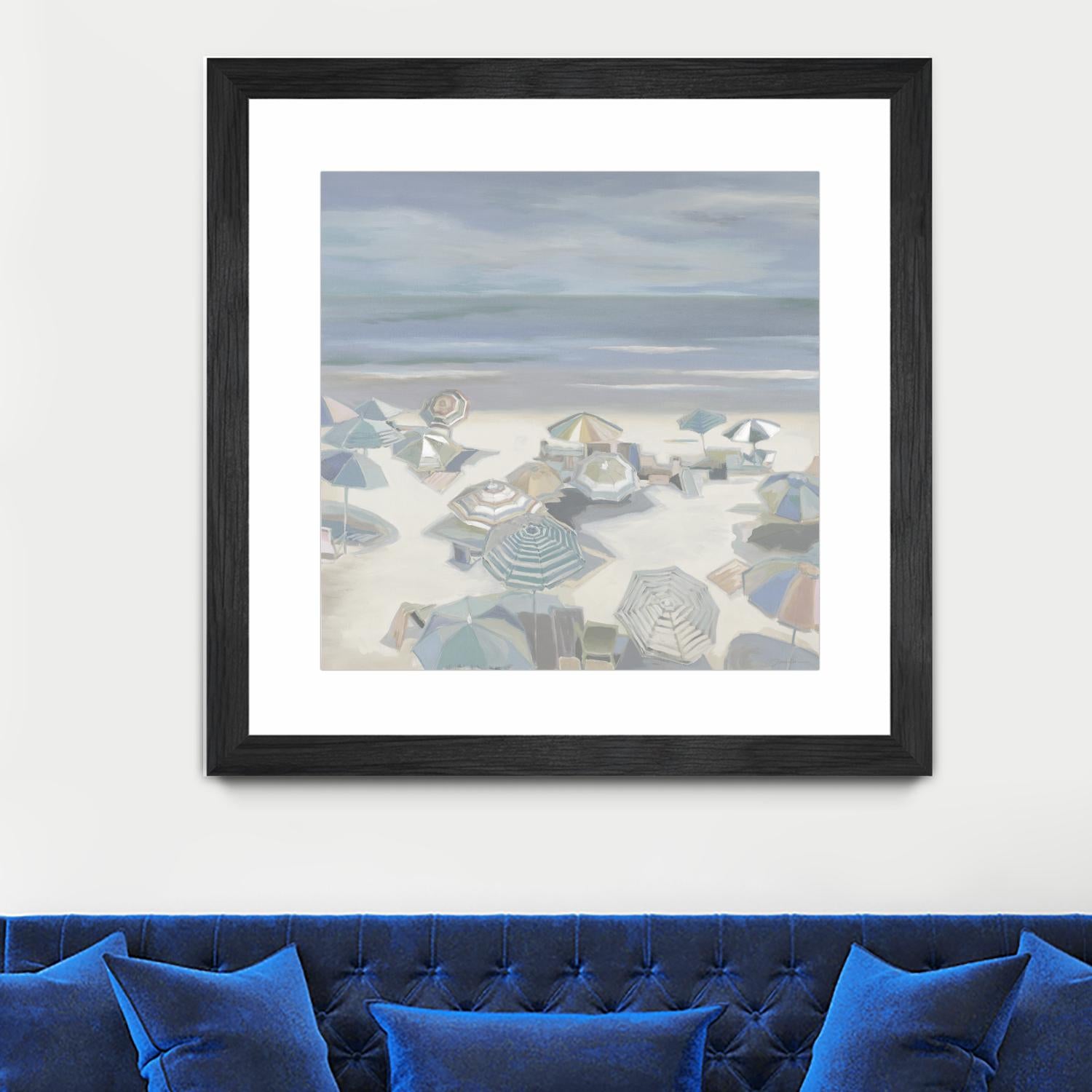 Beach Party by Liz Jardine on GIANT ART - blues coastal, tropical