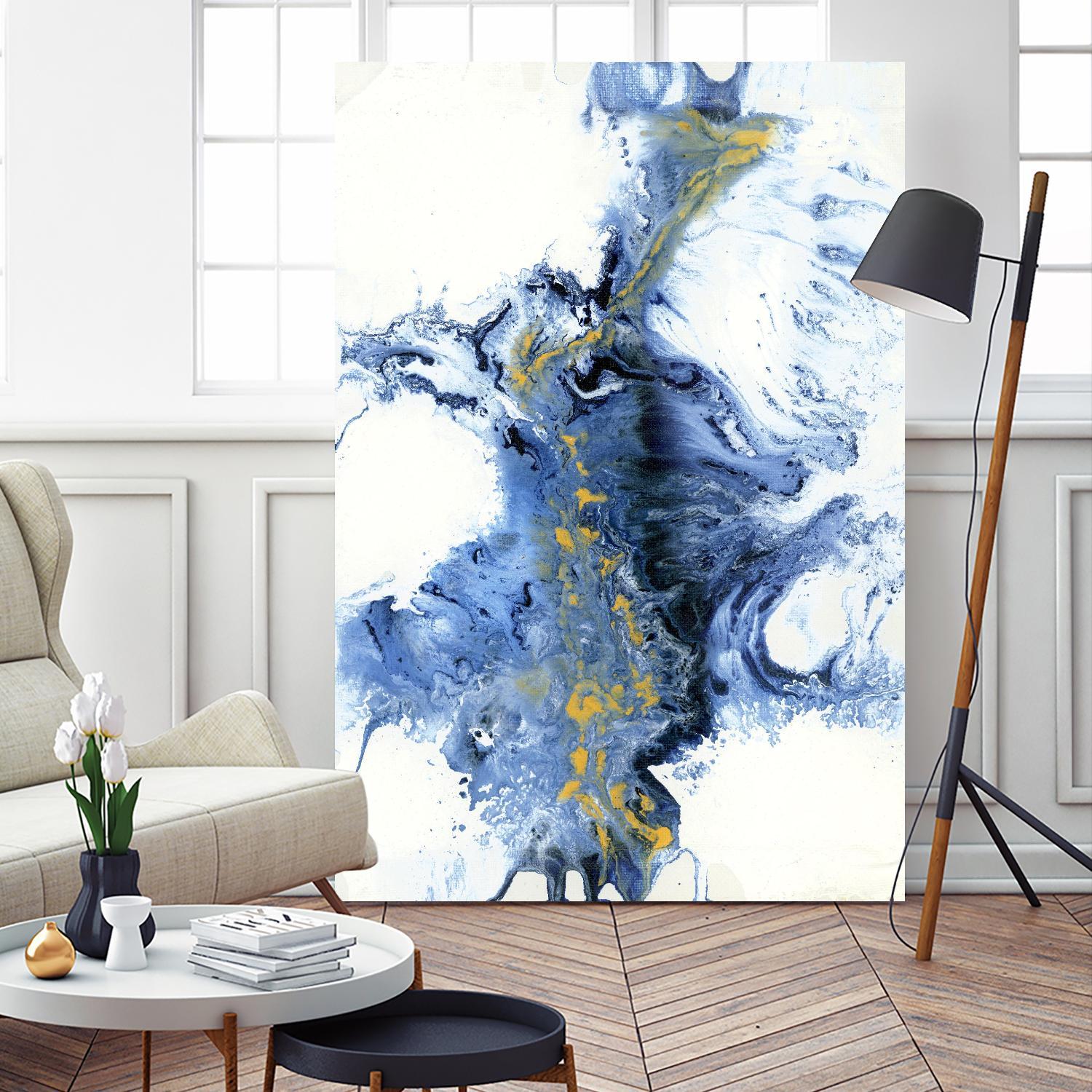 UNTITLEDIV by LIZ Jardine on GIANT ART - blue abstract abstract