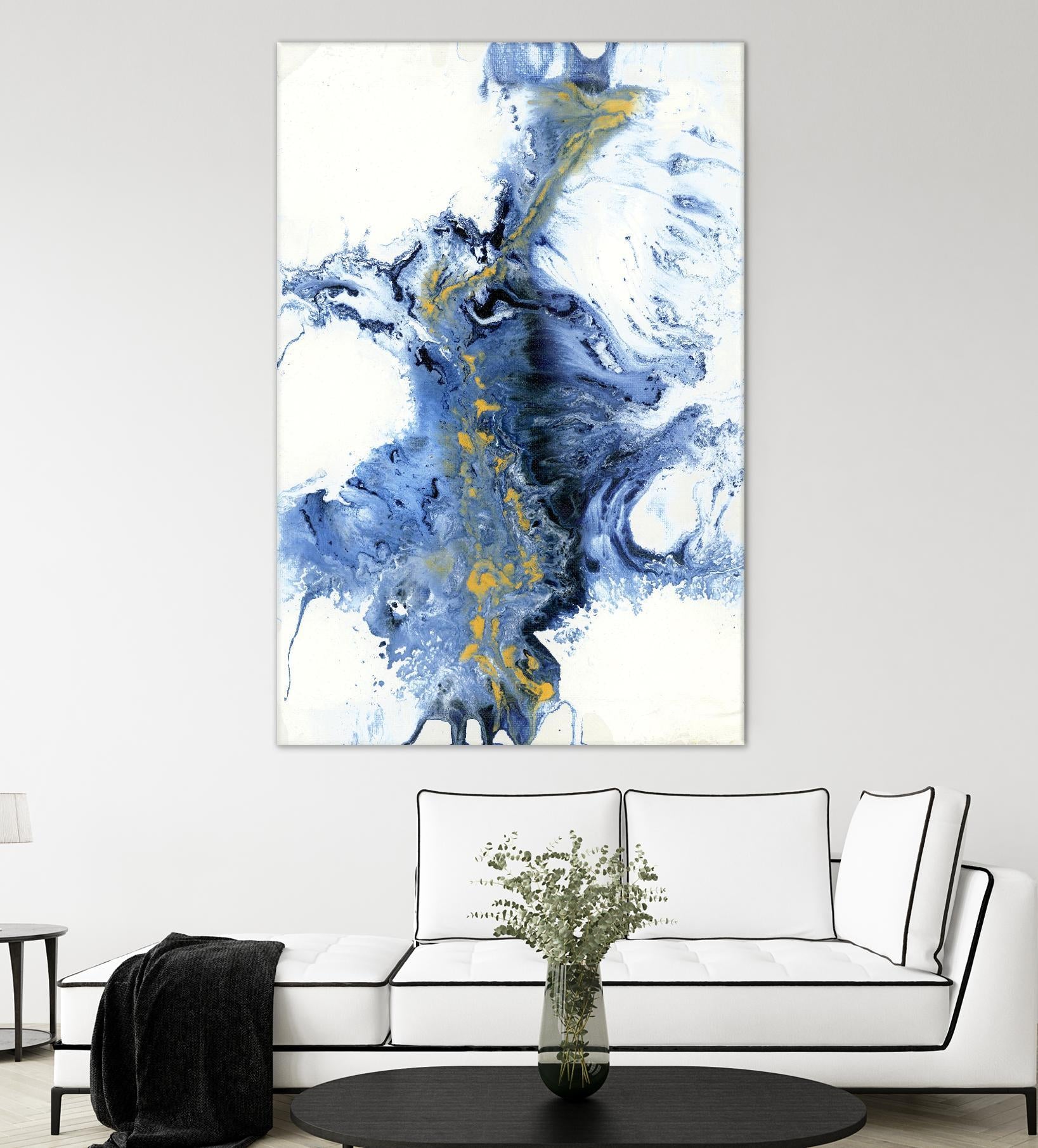UNTITLEDIV by LIZ Jardine on GIANT ART - blue abstract abstract
