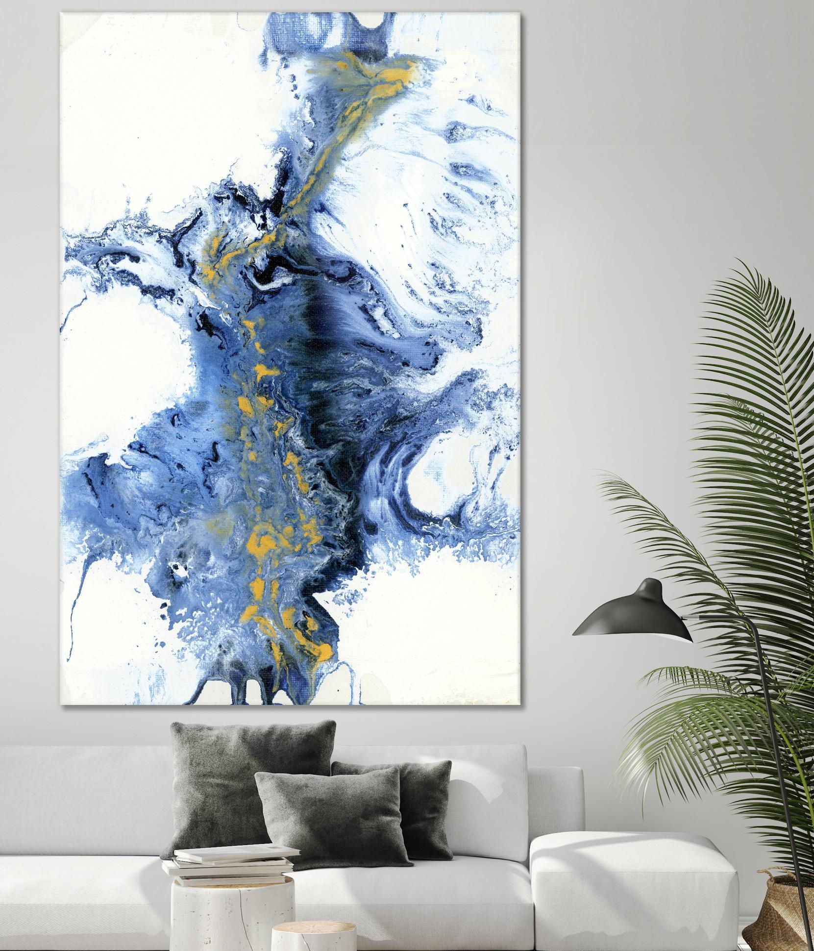 UNTITLEDIV by LIZ Jardine on GIANT ART - blue abstract abstract