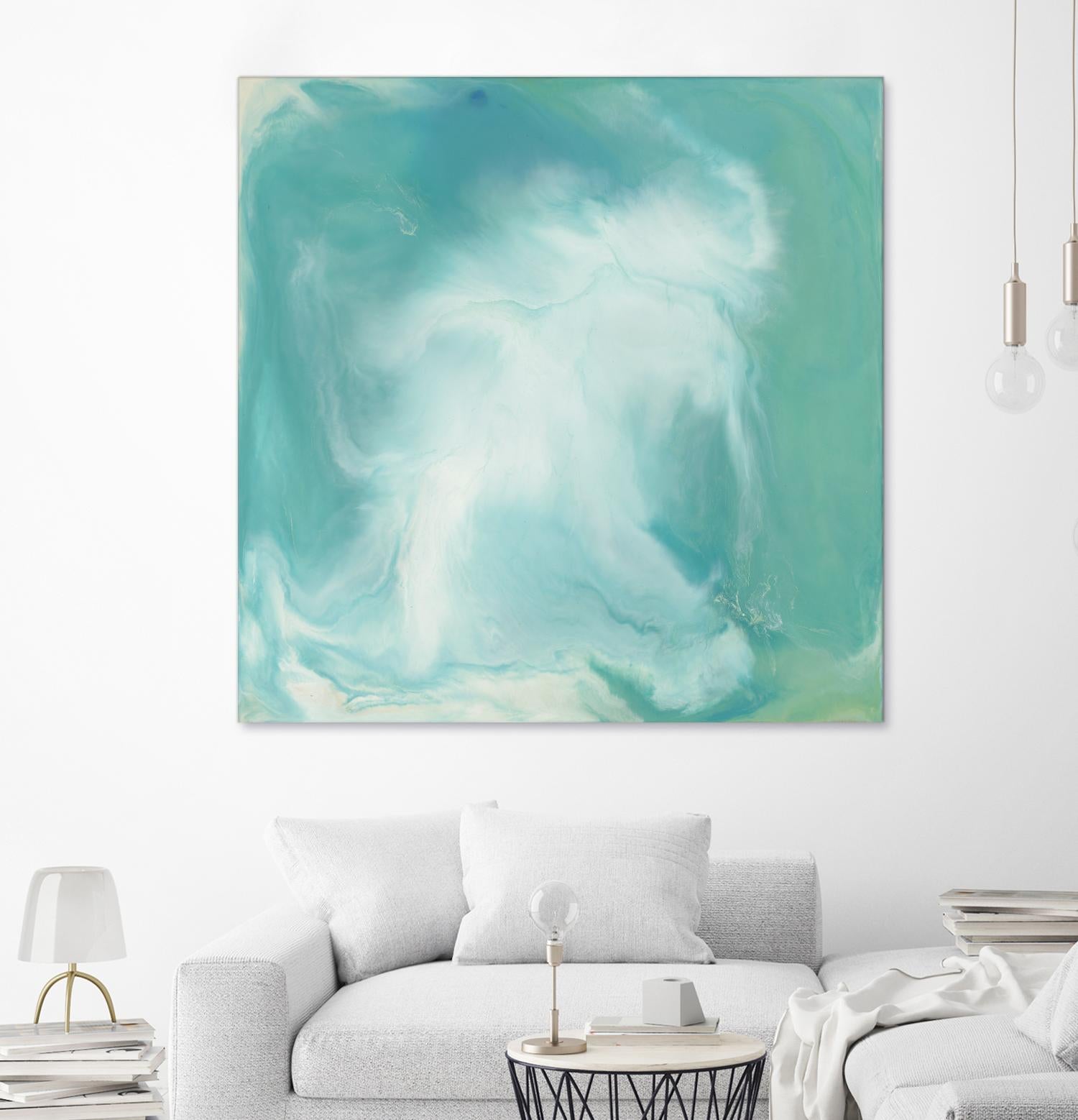 Untitled Seagreen by Corrie LaVelle on GIANT ART - white abstract