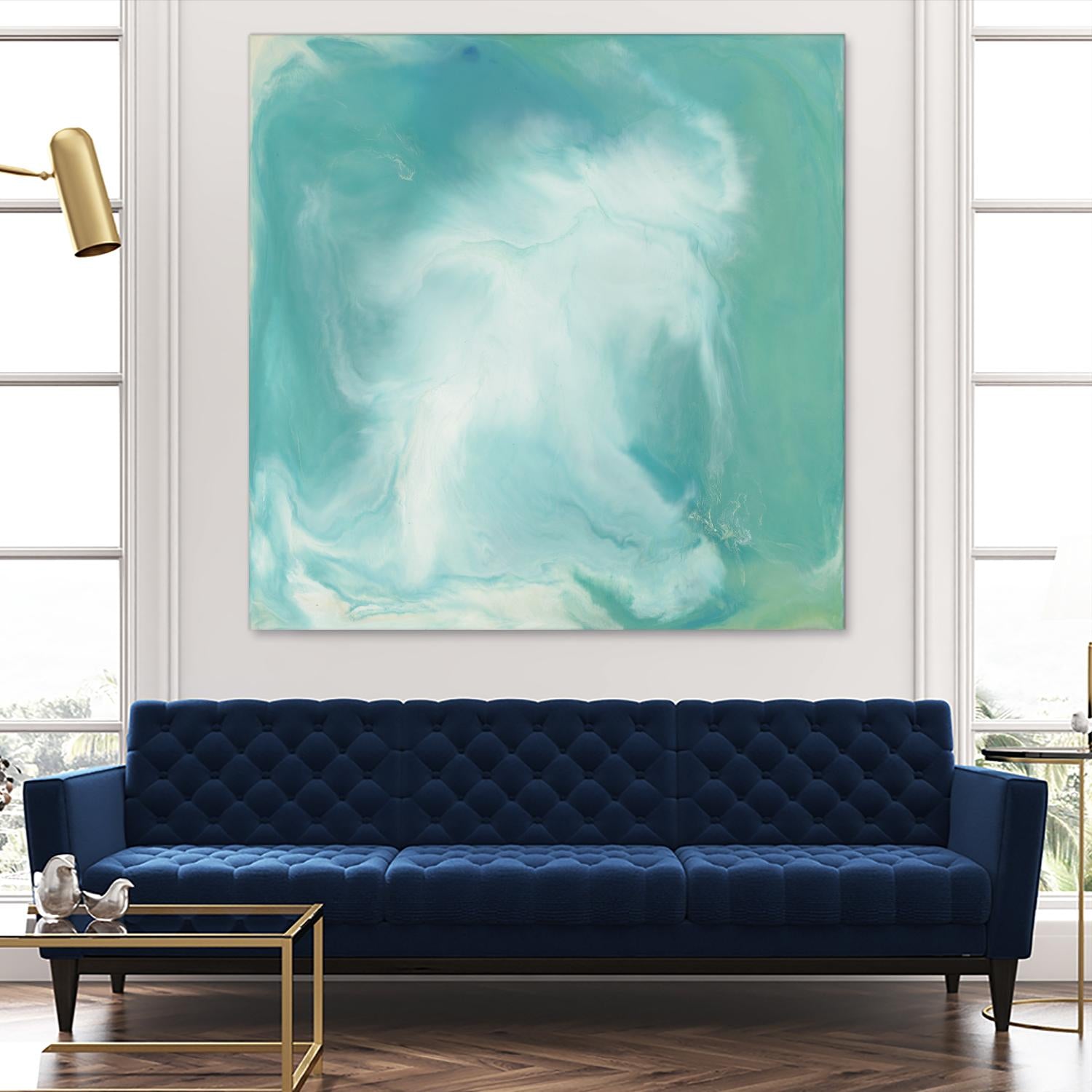 Untitled Seagreen by Corrie LaVelle on GIANT ART - white abstract