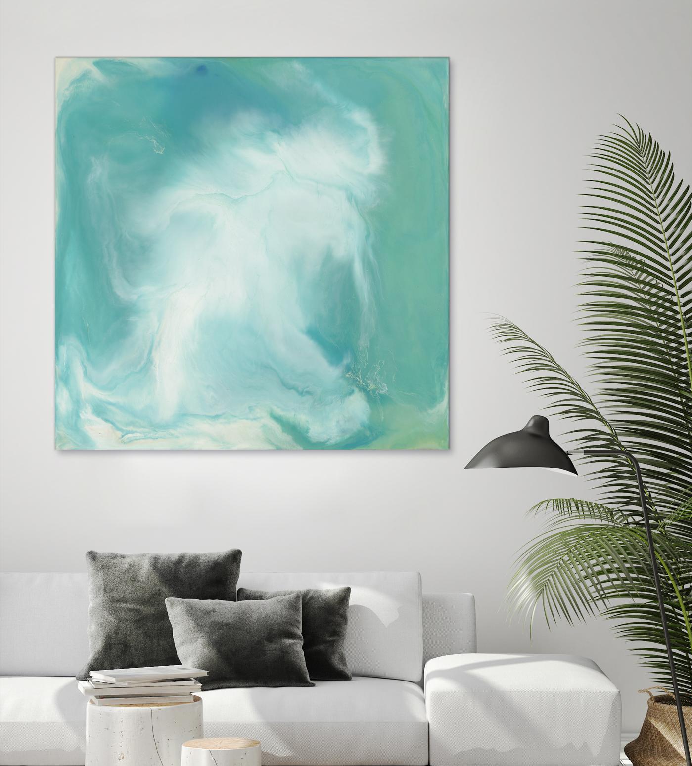 Untitled Seagreen by Corrie LaVelle on GIANT ART - white abstract
