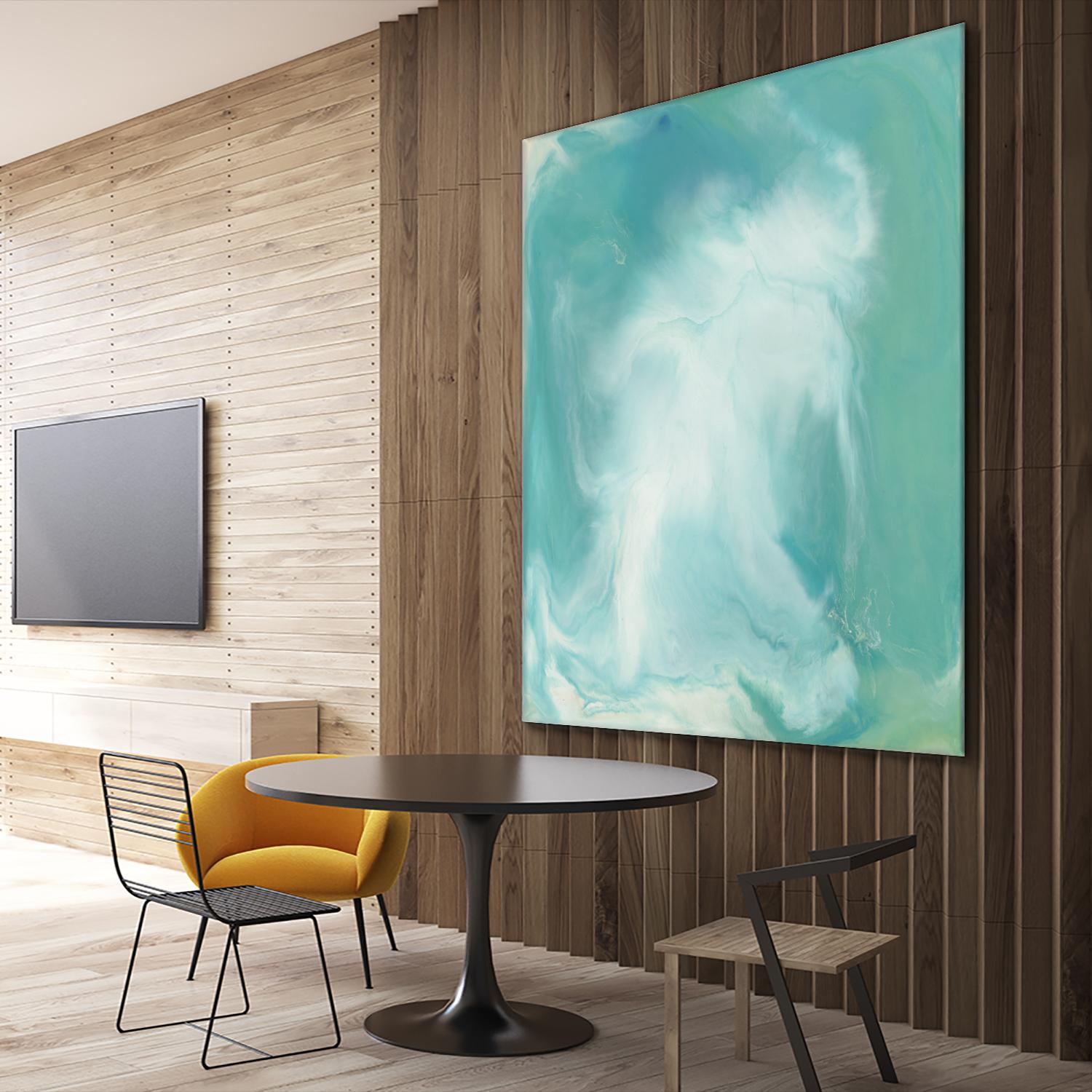 Untitled Seagreen by Corrie LaVelle on GIANT ART - white abstract